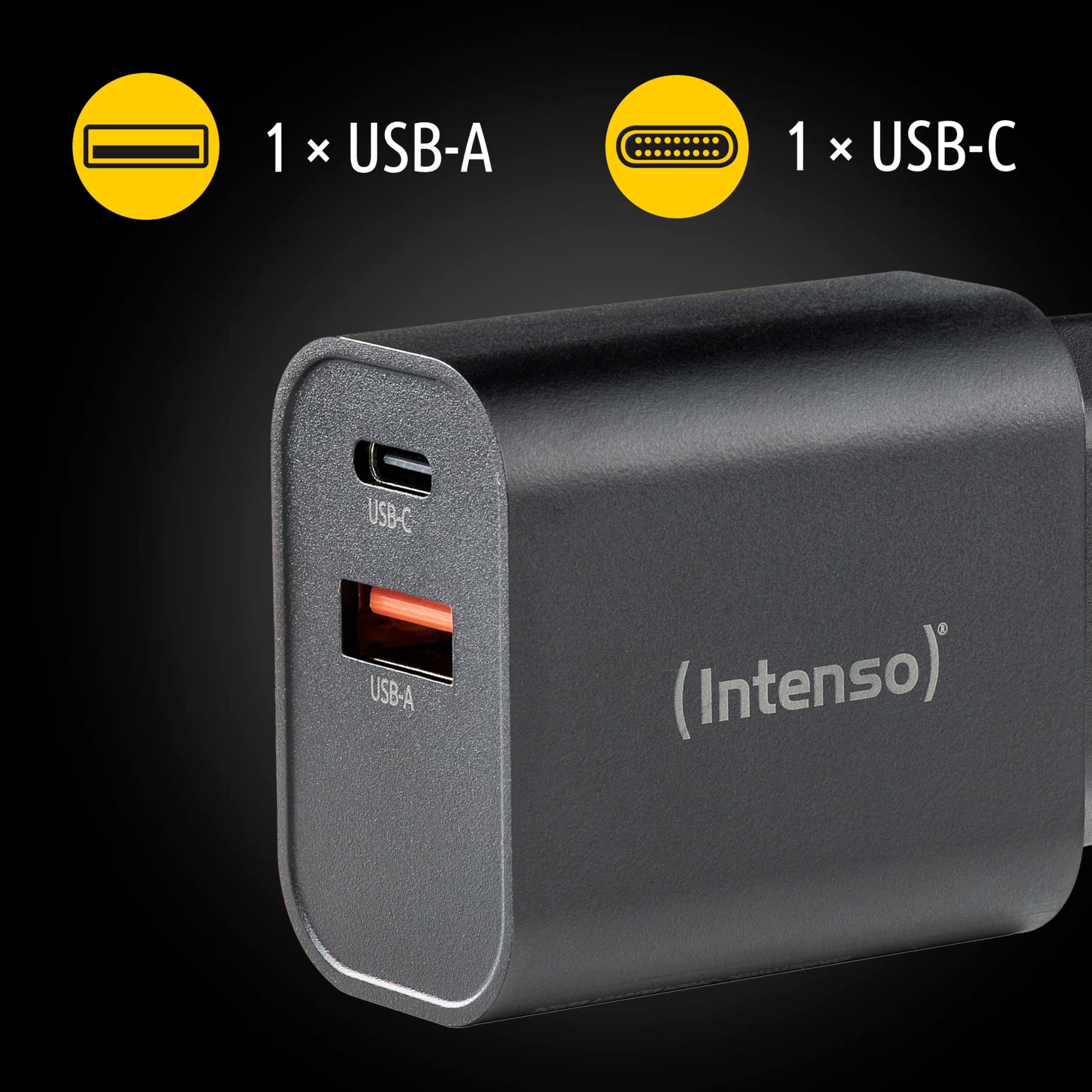 Intenso Power Adapter W30AC, 30W, USB-A und USB-C Anschluss