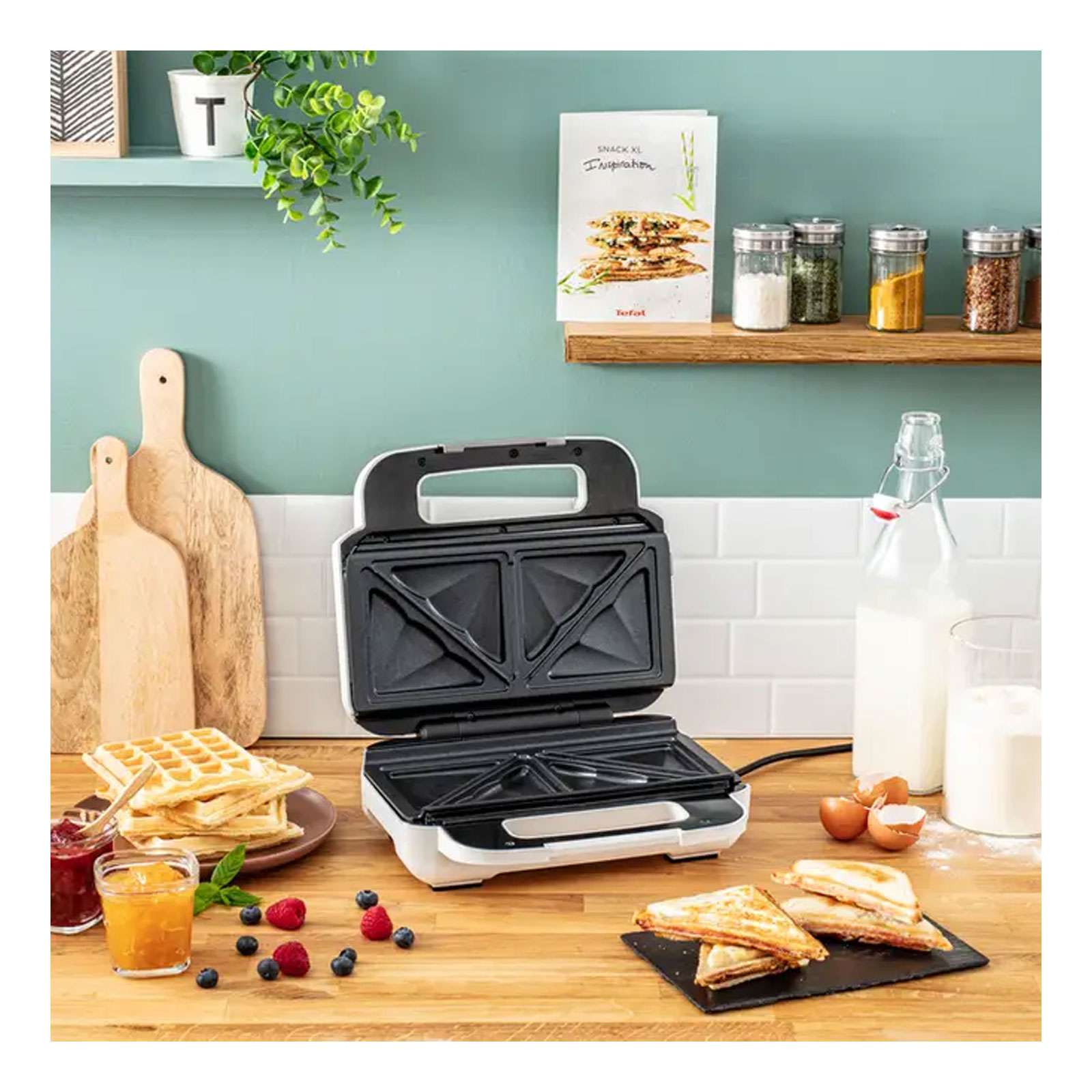 Tefal SW7011 Snack XL Sandwichmaker + Waffeleisen