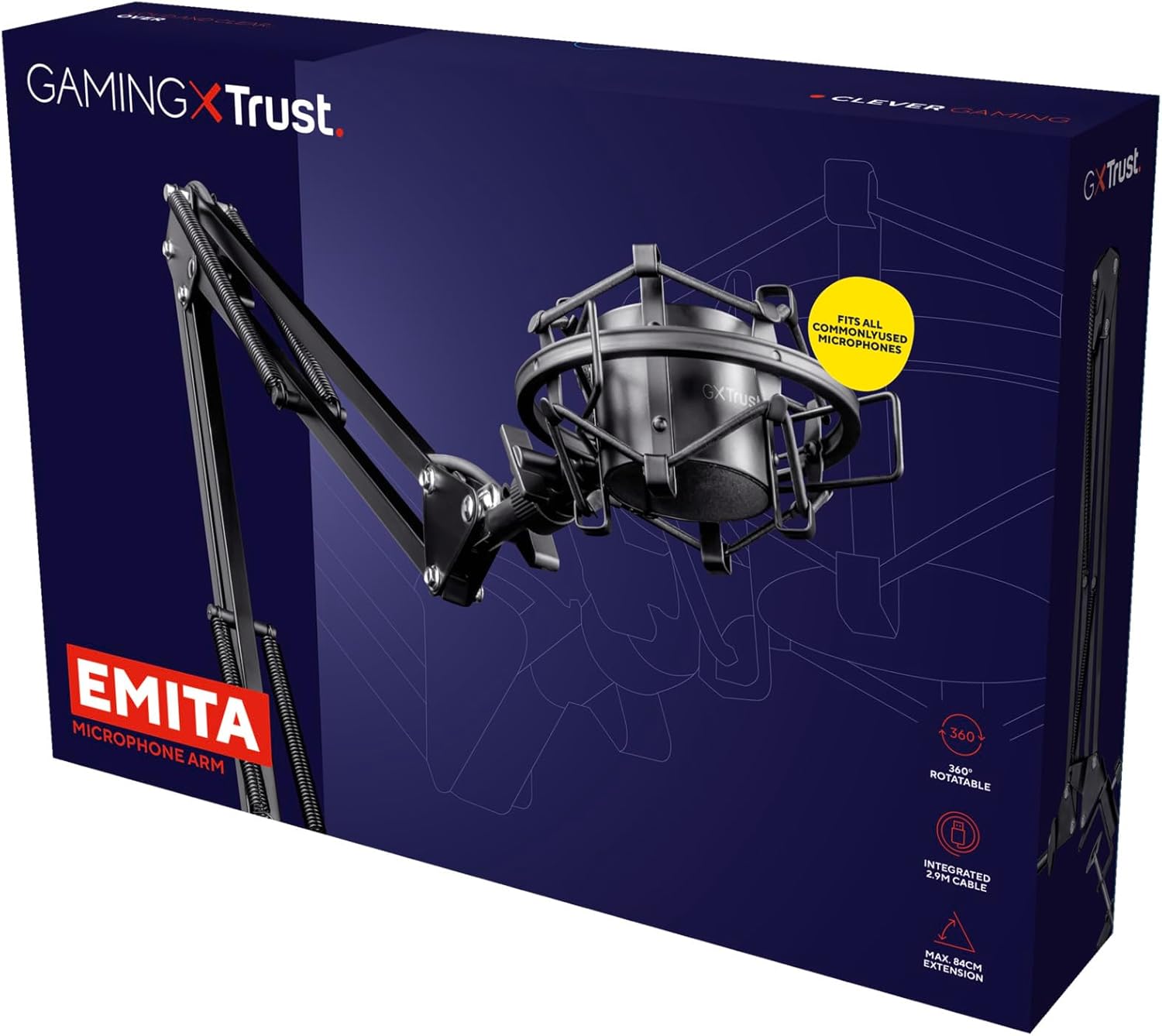 Trust Gxt 253 Emita Streaming Microphone Arm
