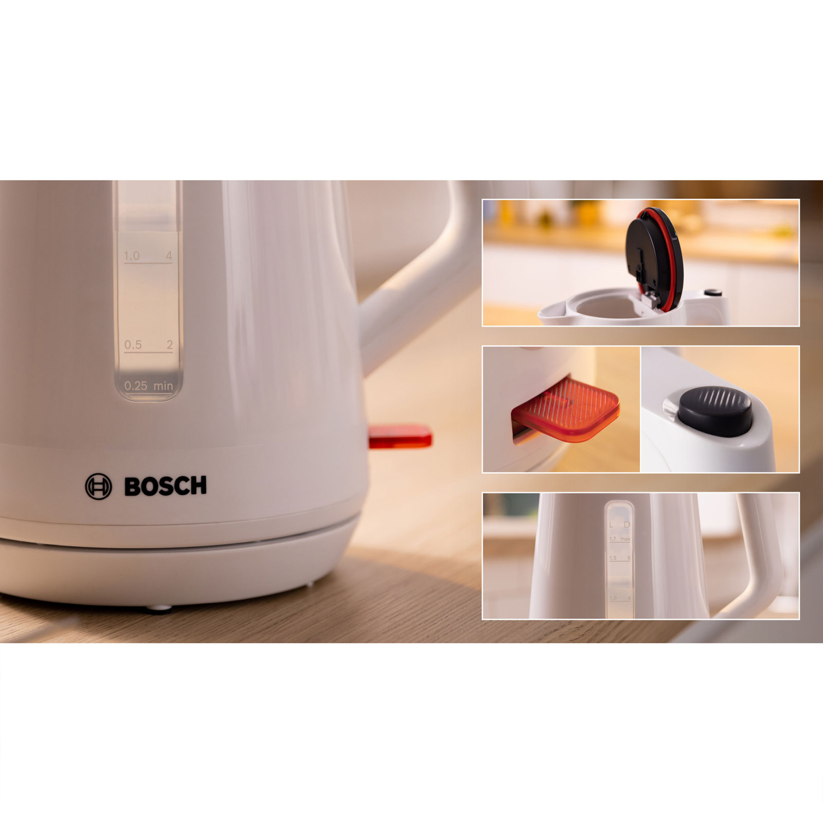 Bosch TWK1M123 Wasserkocher 1,7 L  MyMoment schwarz