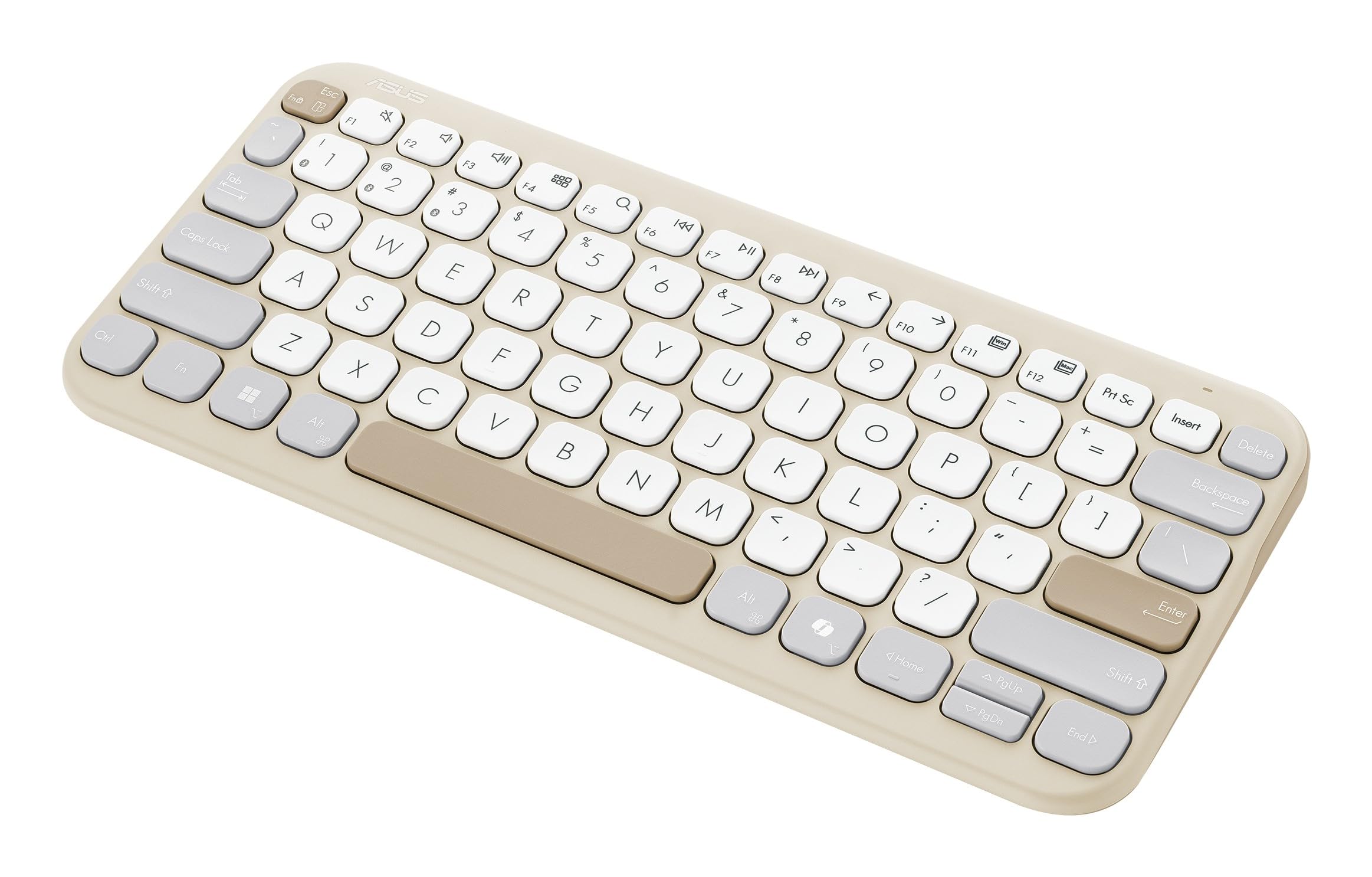 ASUS Marshmallow Tastatur KW100, QWERTY US Layout, kabellos