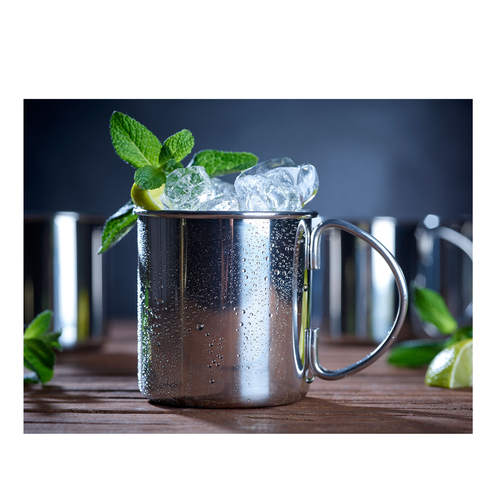 ECHTWERK Moscow Mule Becher Set 2tlg aus Edelstahl, 480 ml, 