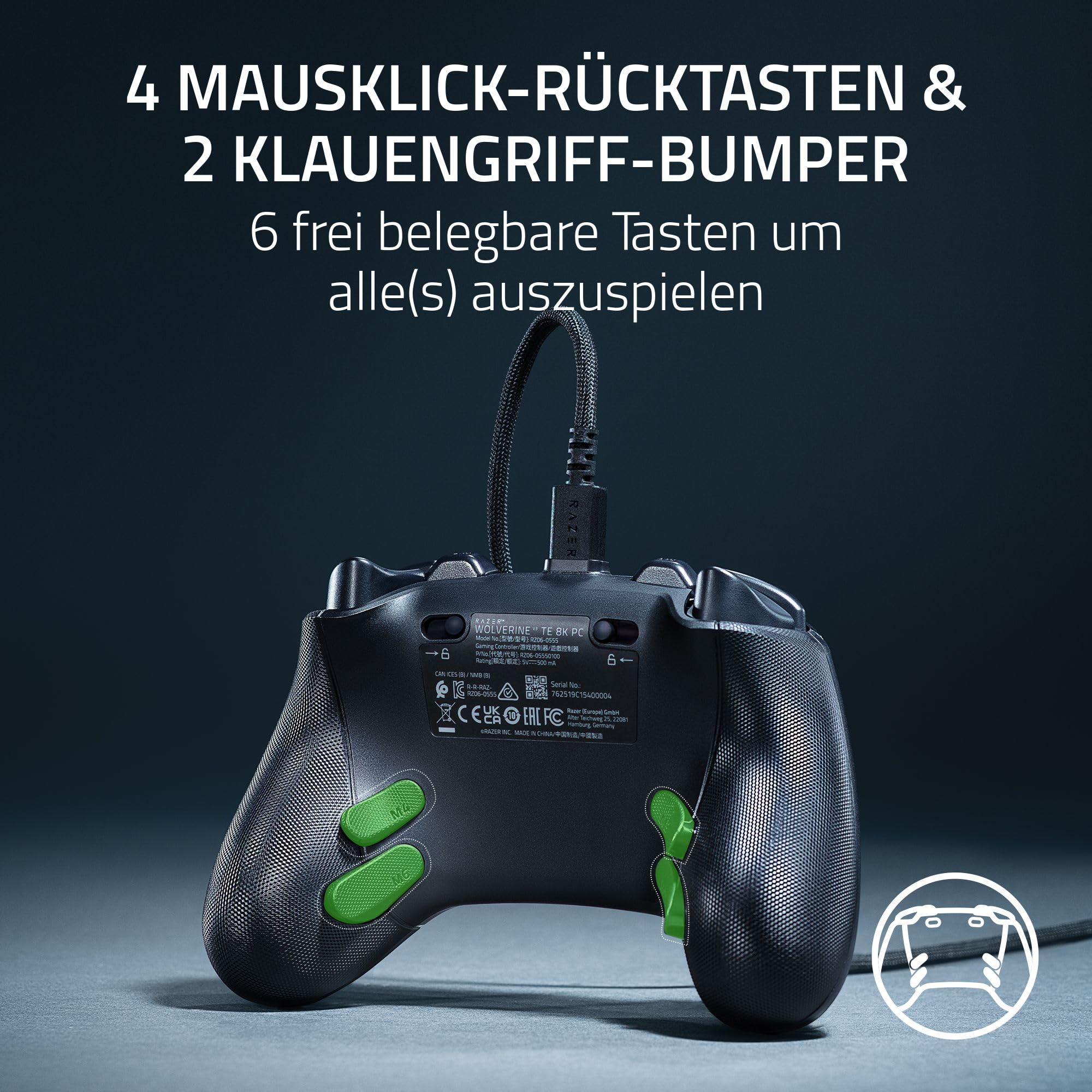 Razer Wolverine V3 Tournament Edition 8K PC - Kabelgebundener E-Sport-Controller