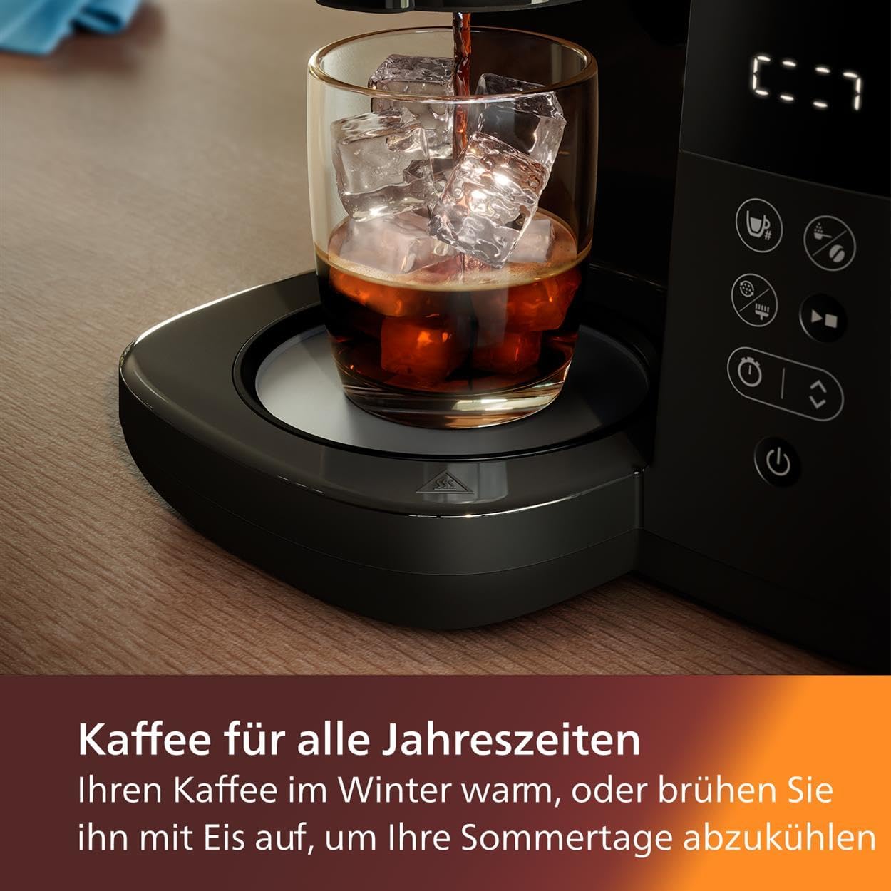 Philips HD 7900/01 Filterkaffeemaschine (10 Tassen, 1,25 l Wassertank, Glaskanne, Mahlwerk, Tropf-Stopp, Warmhaltefunktion, Wasserstandanzeige, Aroma-Twister)