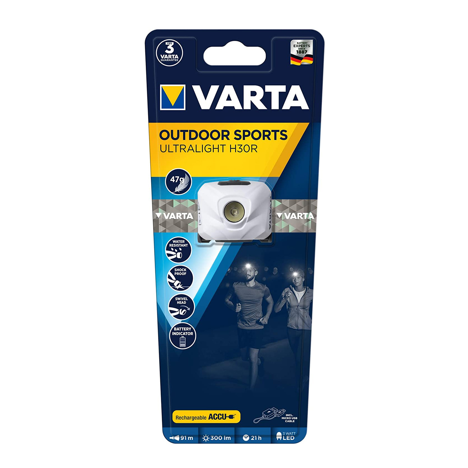 VARTA Outdoor Sports Ultralight H30R lime