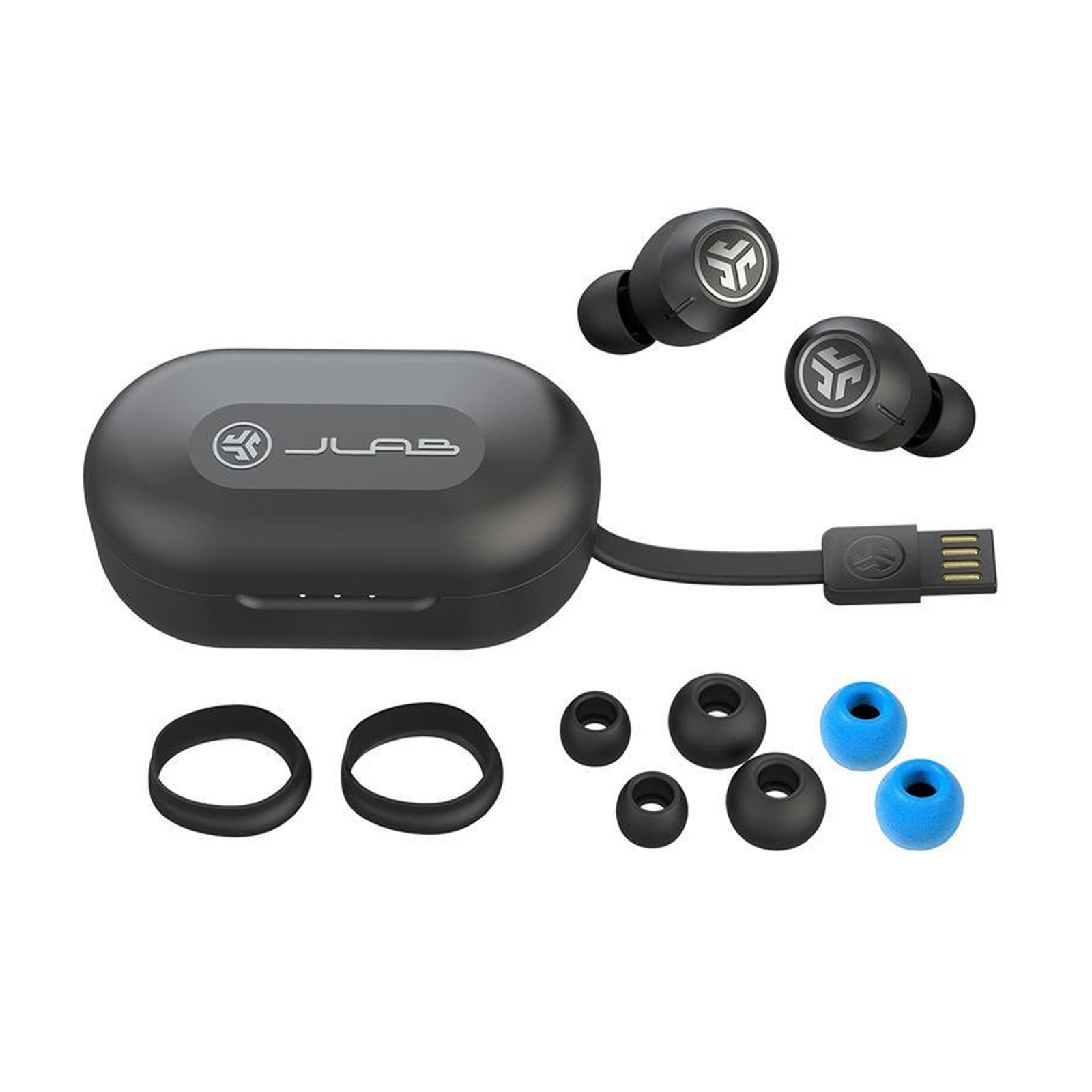 JLab JBuds Air ANC True Wireless Earbuds Bluetooth, ANC, 24h+ Akku