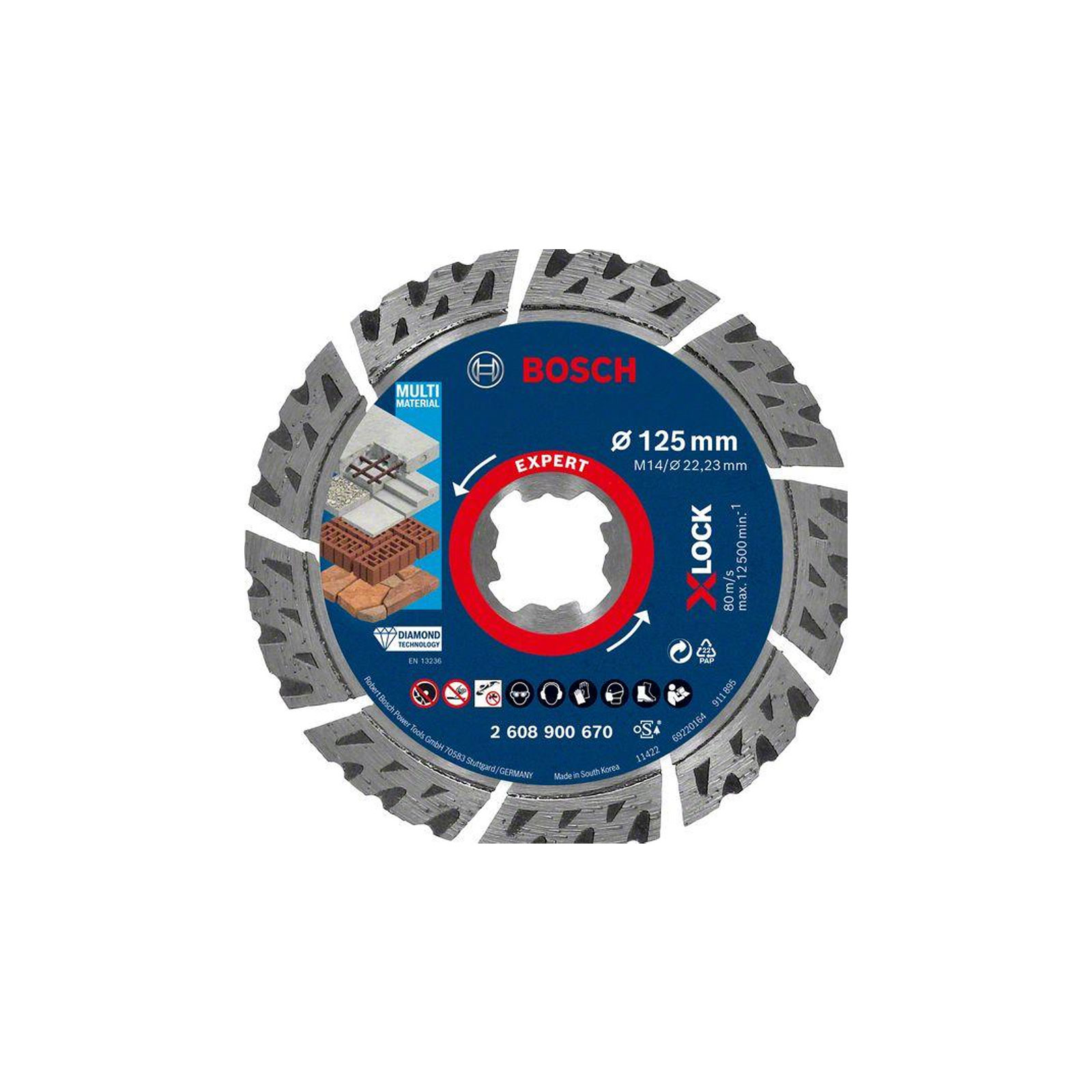 Bosch Professional Universal X-LOCK Bundle 125mm (GWX 10-125)