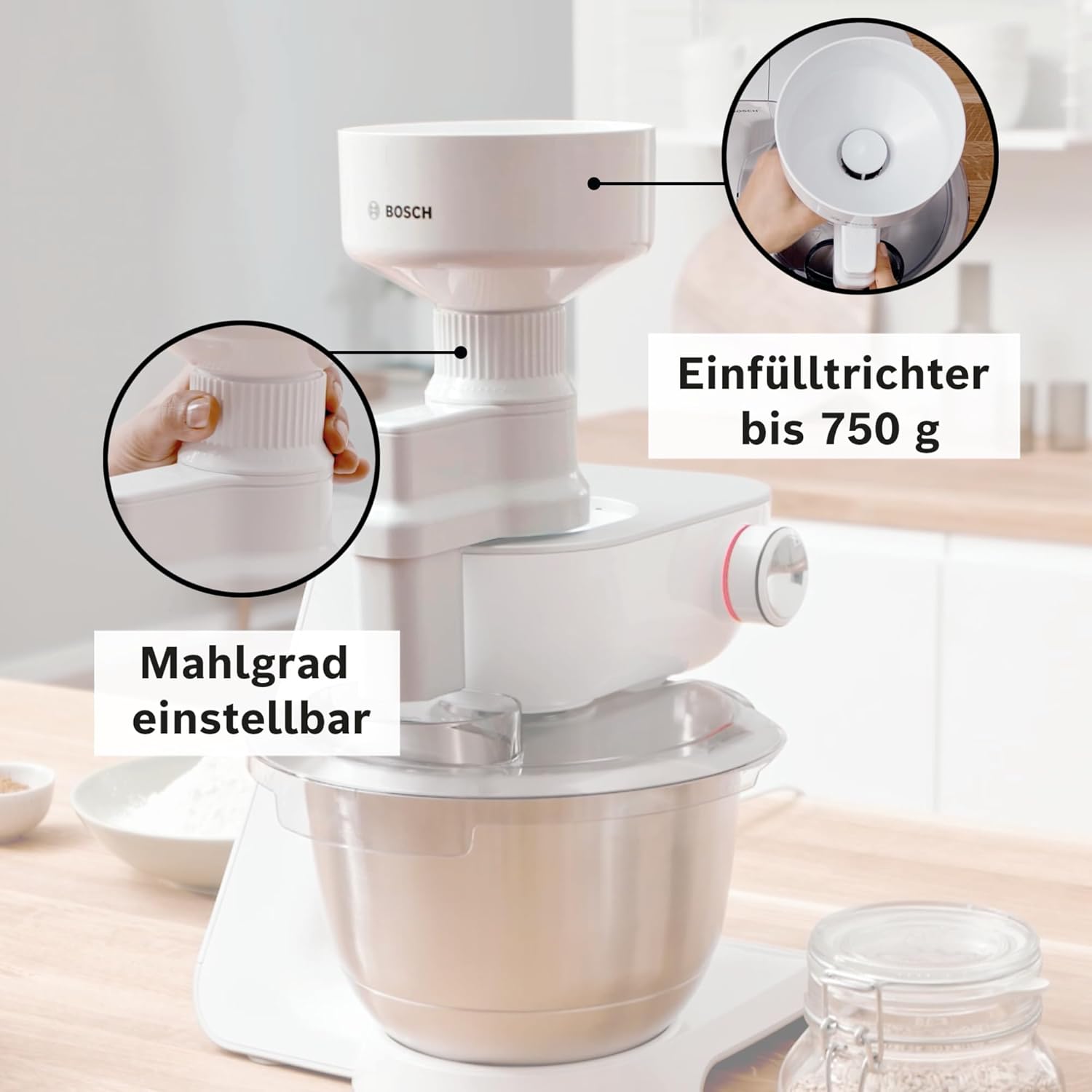 Bosch MUZ5GM1 Getreidemühle passend für Serie 2 und 4