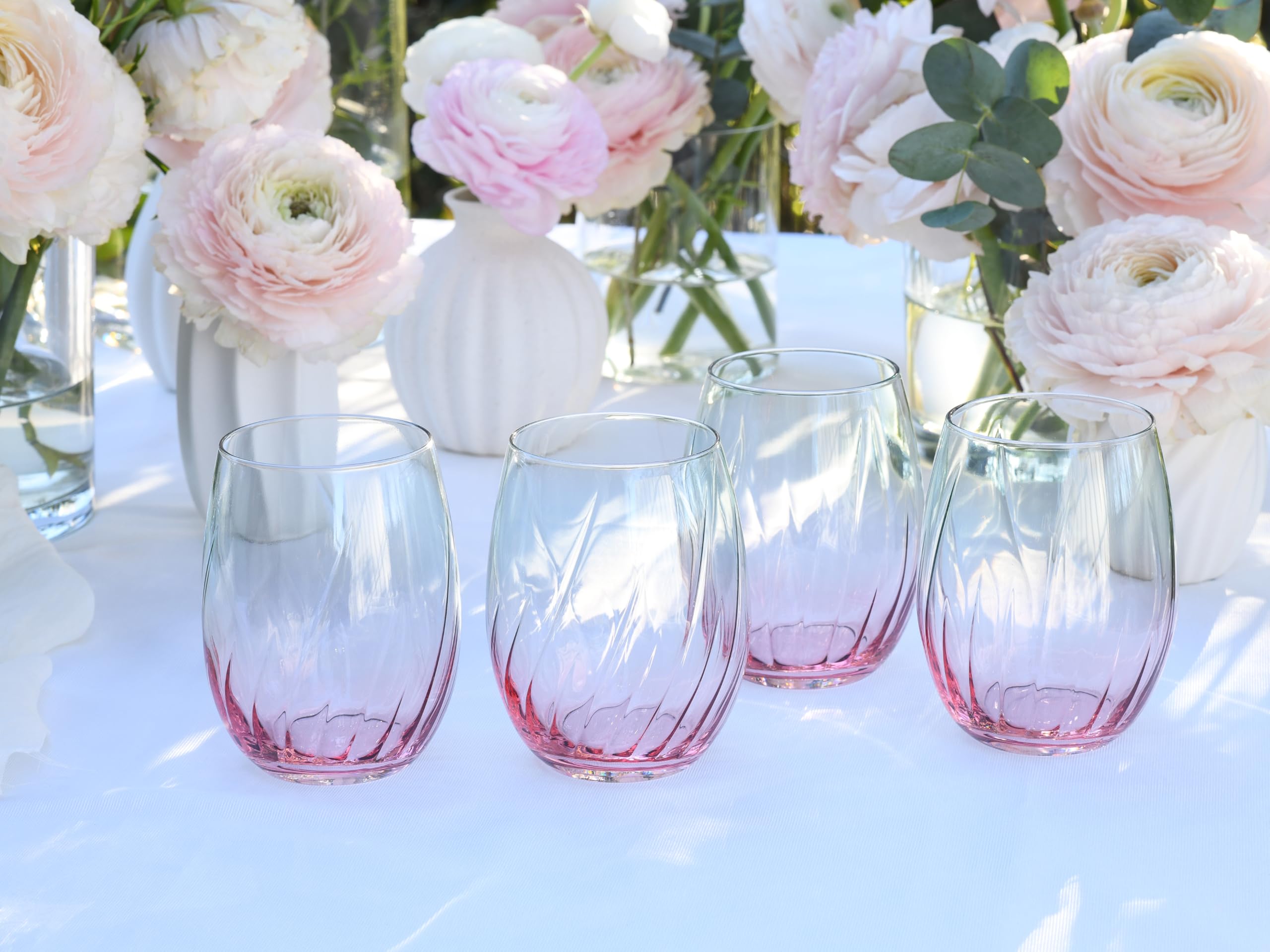 CreaTable, 24588, Serie Swirly Spring, 4-teiliges Geschirrset für 4 Personen CreaTable, 24588, Serie Swirly Spring, 4-teiliges Geschirrset für 4 Personen