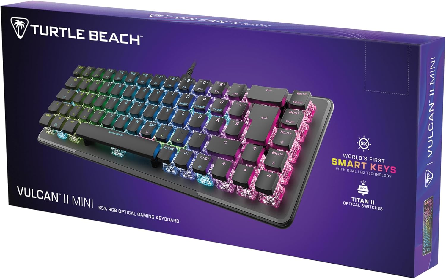 Turtle Beach Vulcan II Mini Tastatur Gaming USB QWERTY