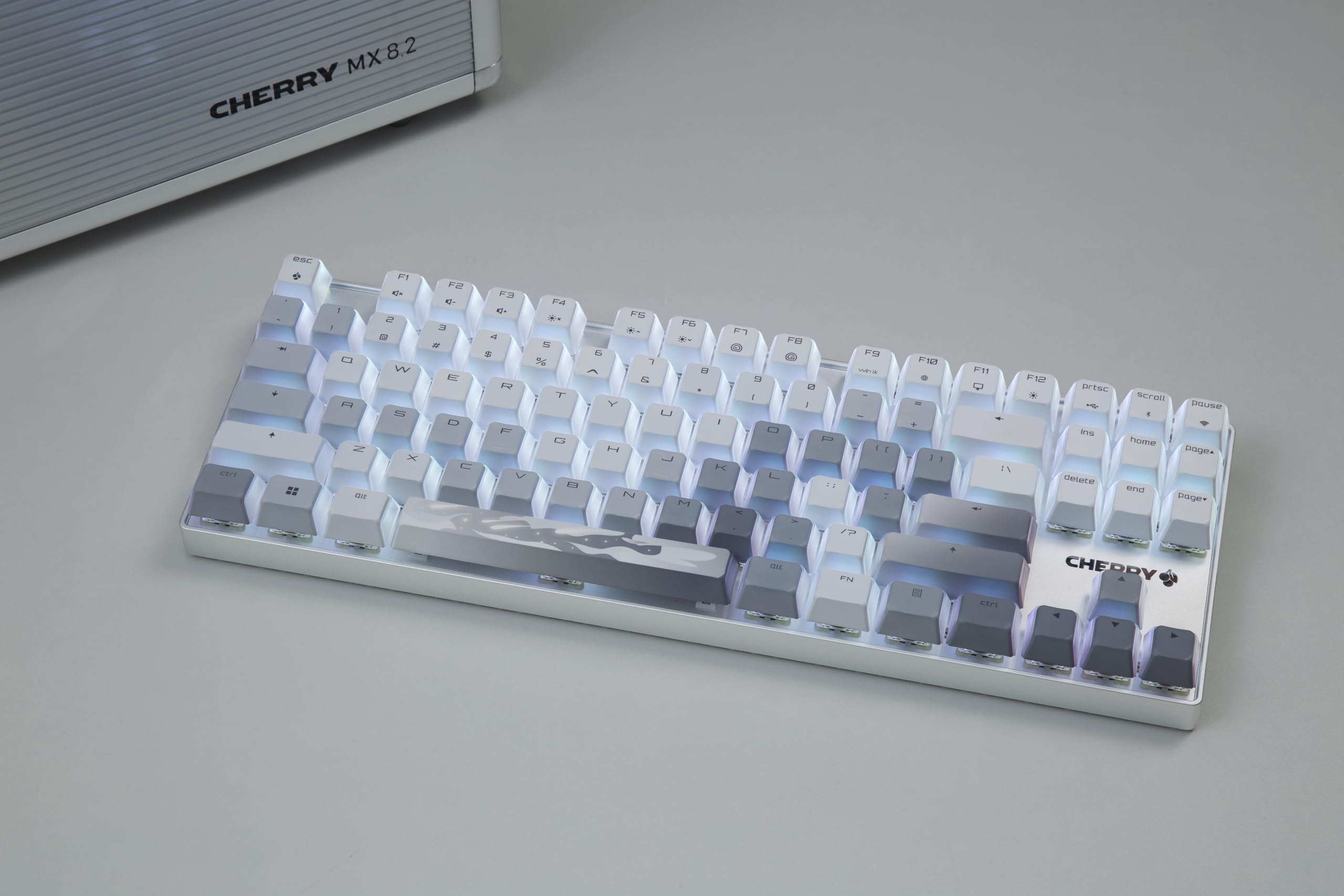 CHERRY MX 8.2 TKL Wireless XAGA, Kabellose Gaming-Tastatur ohne Nummernblock