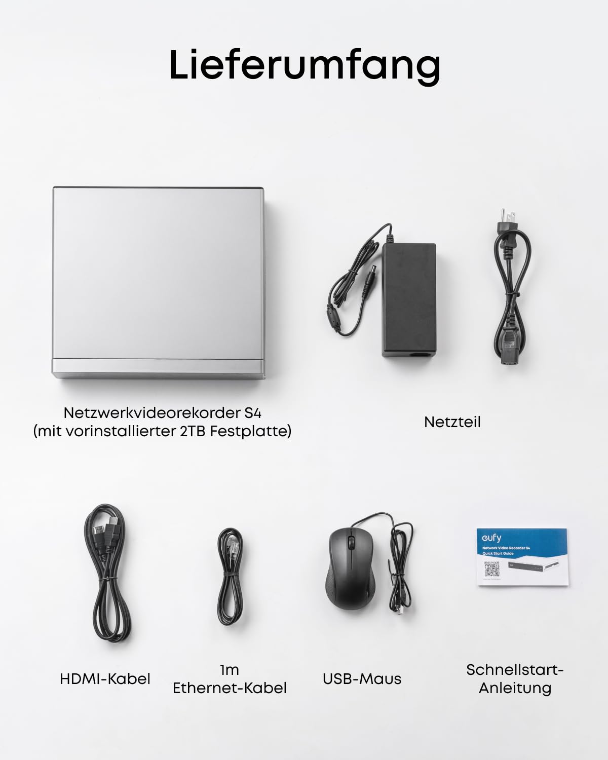 eufy Netzwerkvideorekorder S4, 2 TB