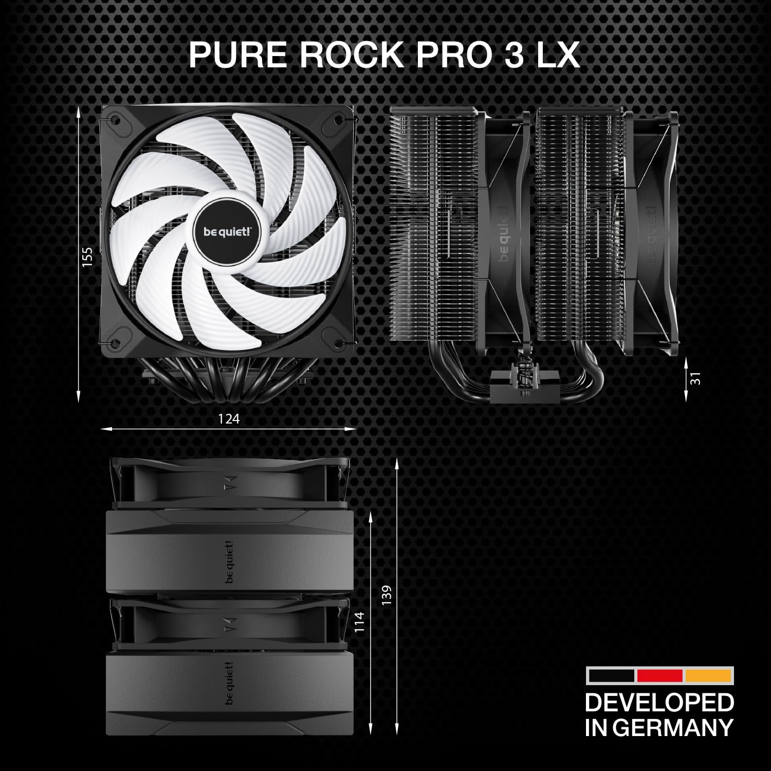 be quiet! Pure Rock Pro 3 LX Luftkühler