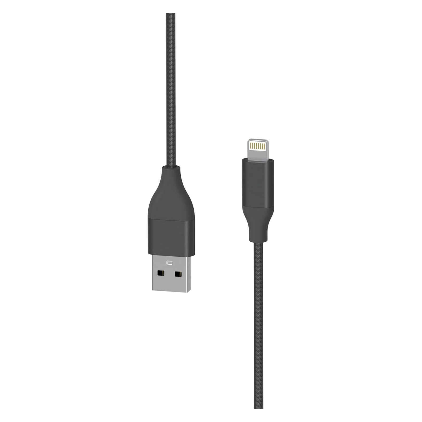 XLayer PREMIUM Metallic USB-A auf Lightning Kabel, Silber