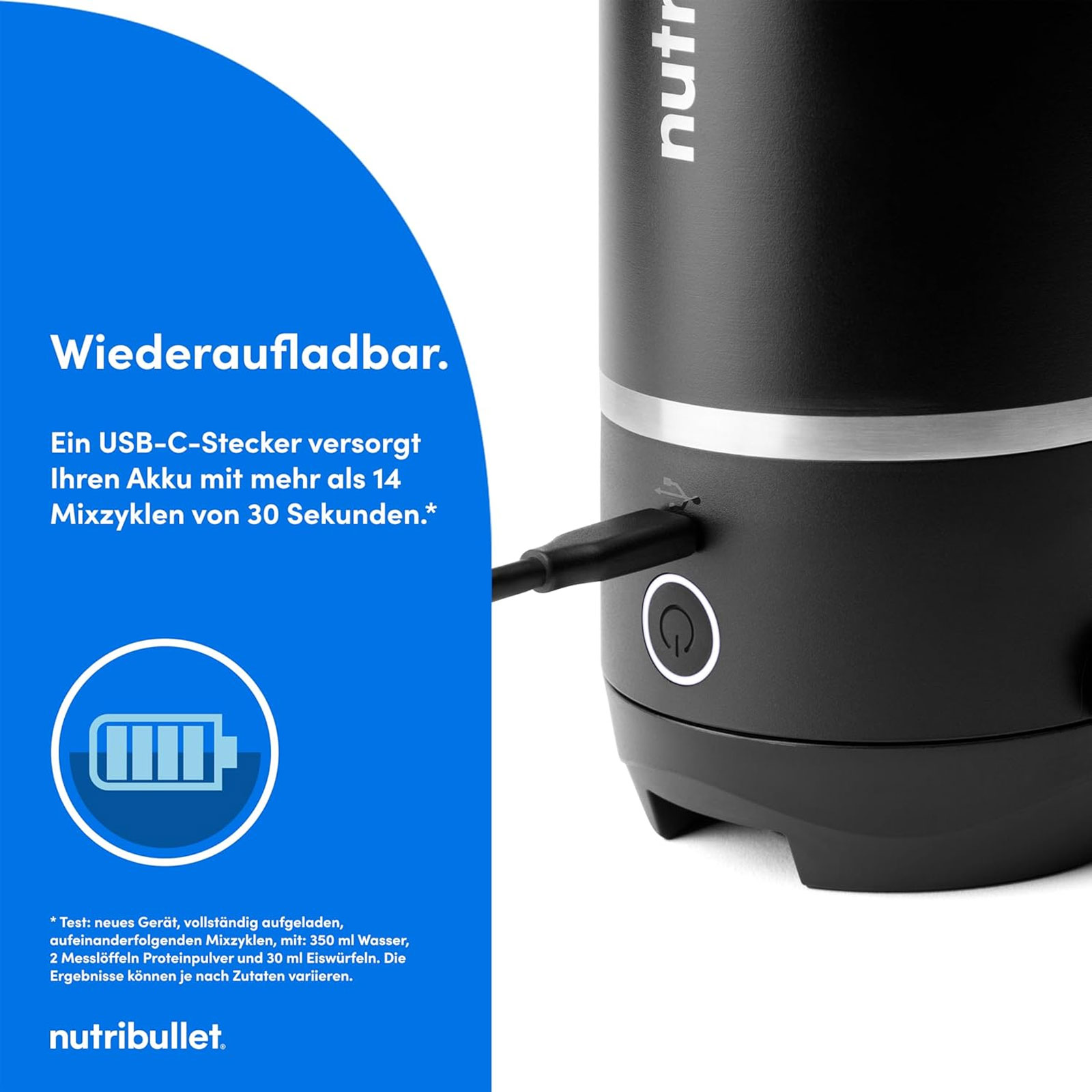 nutribullet NBP016B FLIP Smoothie Maker Schwarz Standmixer