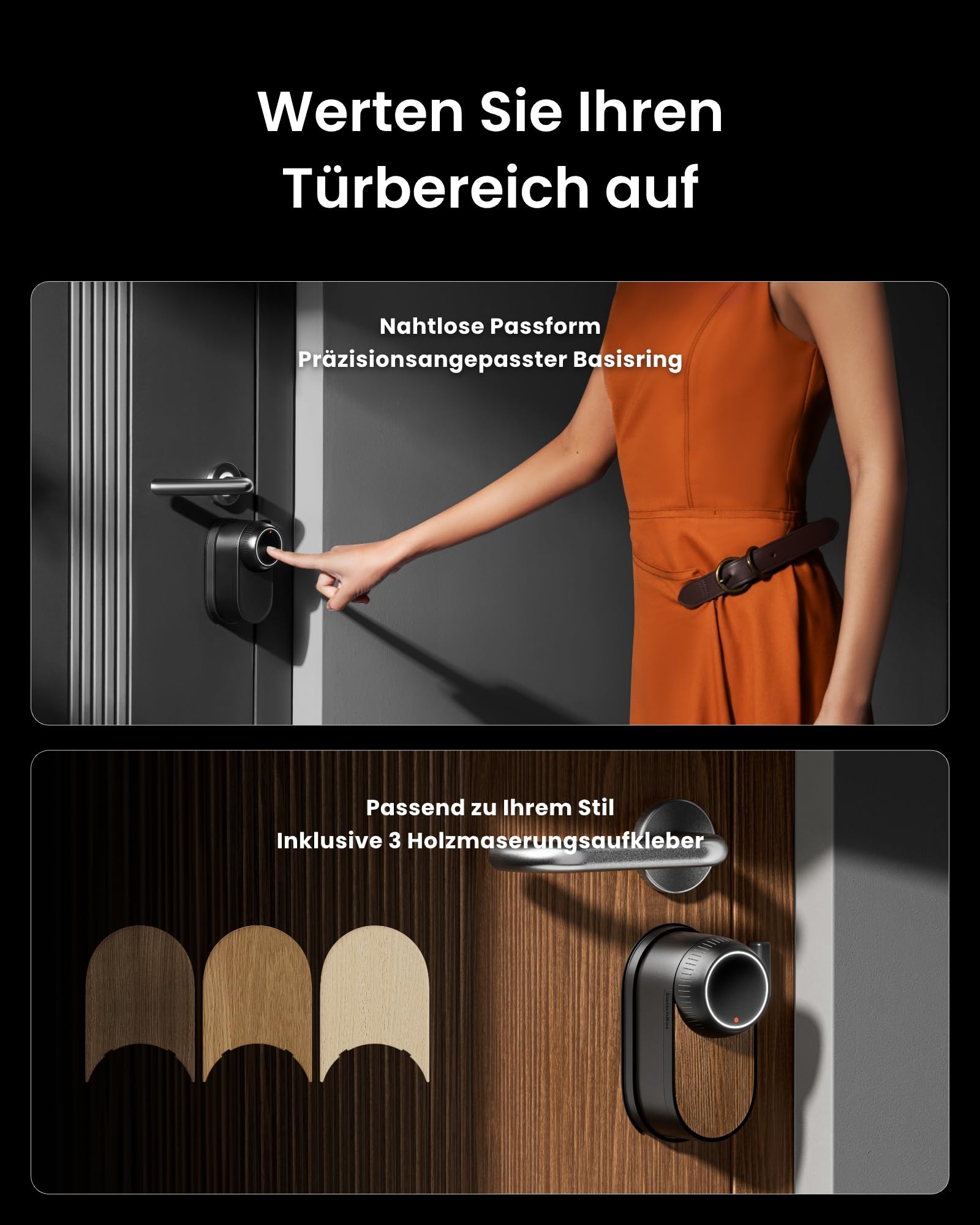 SwitchBot WLAN Smart Lock Ultra mit Fingerabdruck-Entsperrung