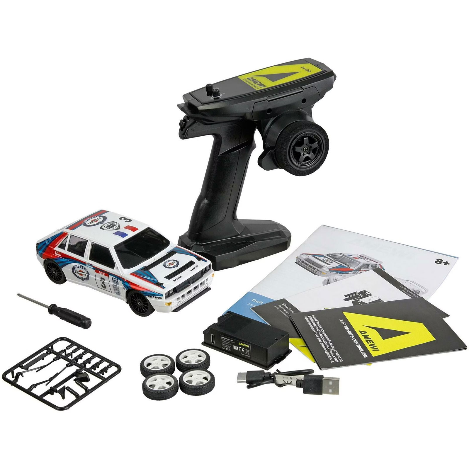 Amewi RC Drift Sport LR28 4WD 1:28 RTR weiß