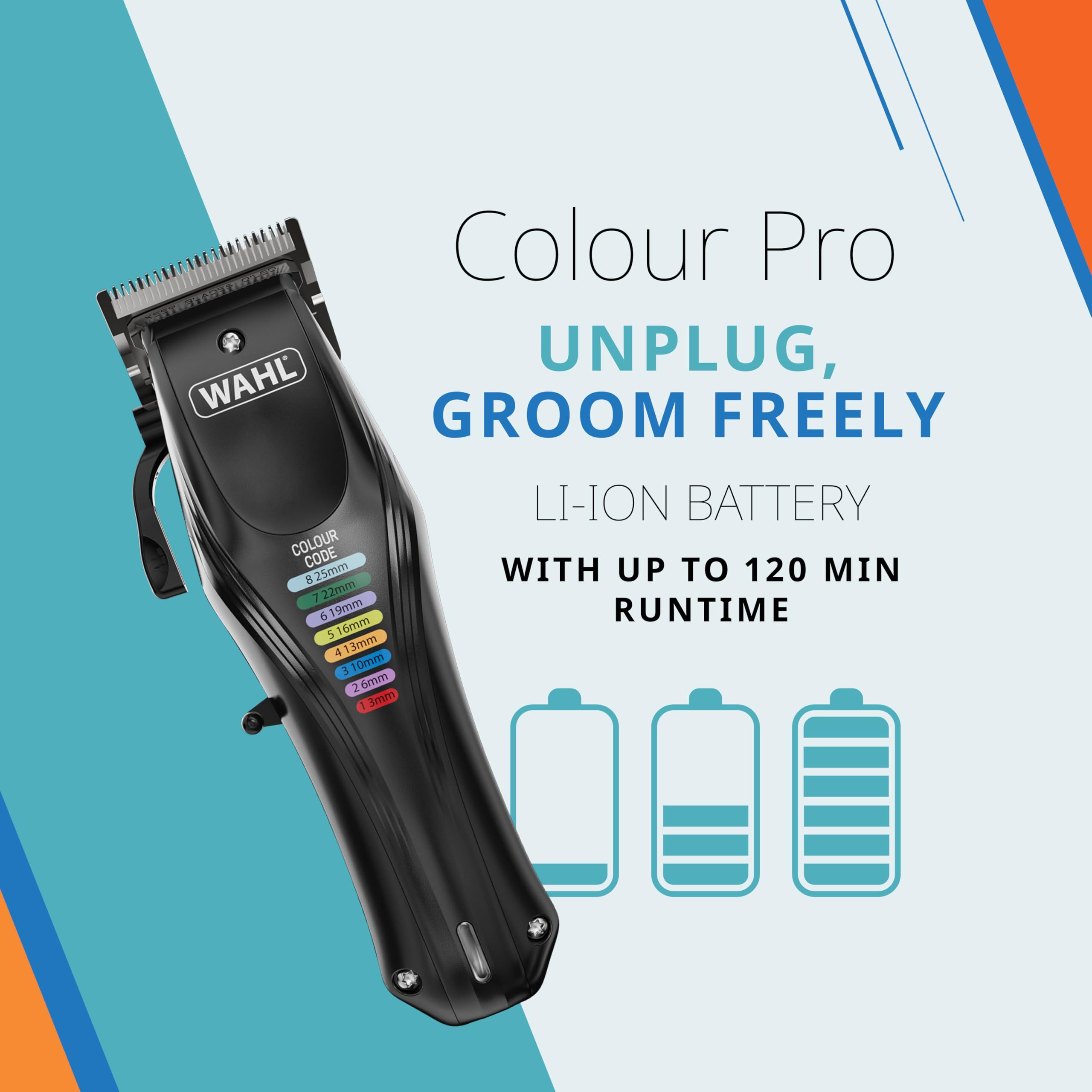 WAHL Animal Color Pro, Wiederaufladbare Tierschermaschine