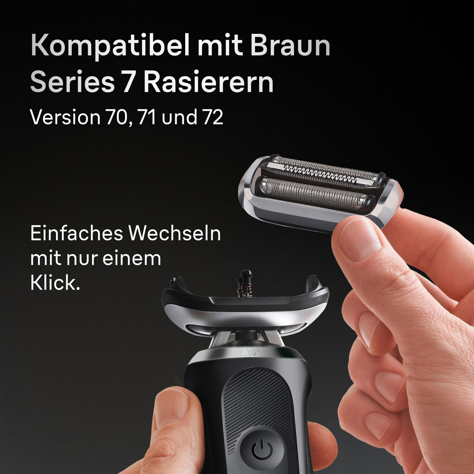 BRAUN 74S Scherkopf (kompatibel mit den Series 7 Rasierern der Generationen 70, 71 und 72) BRAUN 74S Scherkopf (kompatibel mit den Series 7 Rasierern der Generationen 70, 71 und 72)