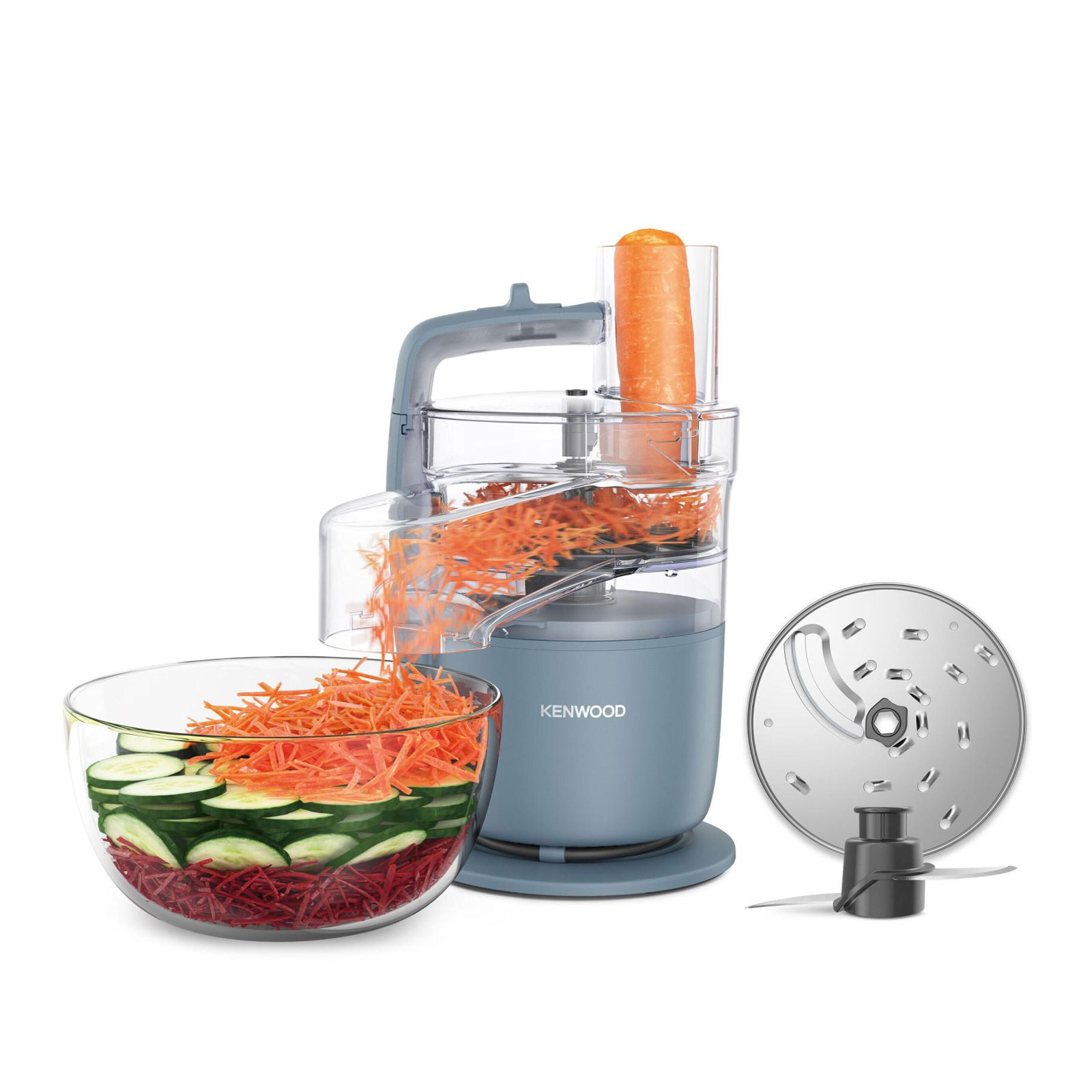 KENWOOD FDP22.130GY MultiProGo Kompakt-Küchenmaschine
