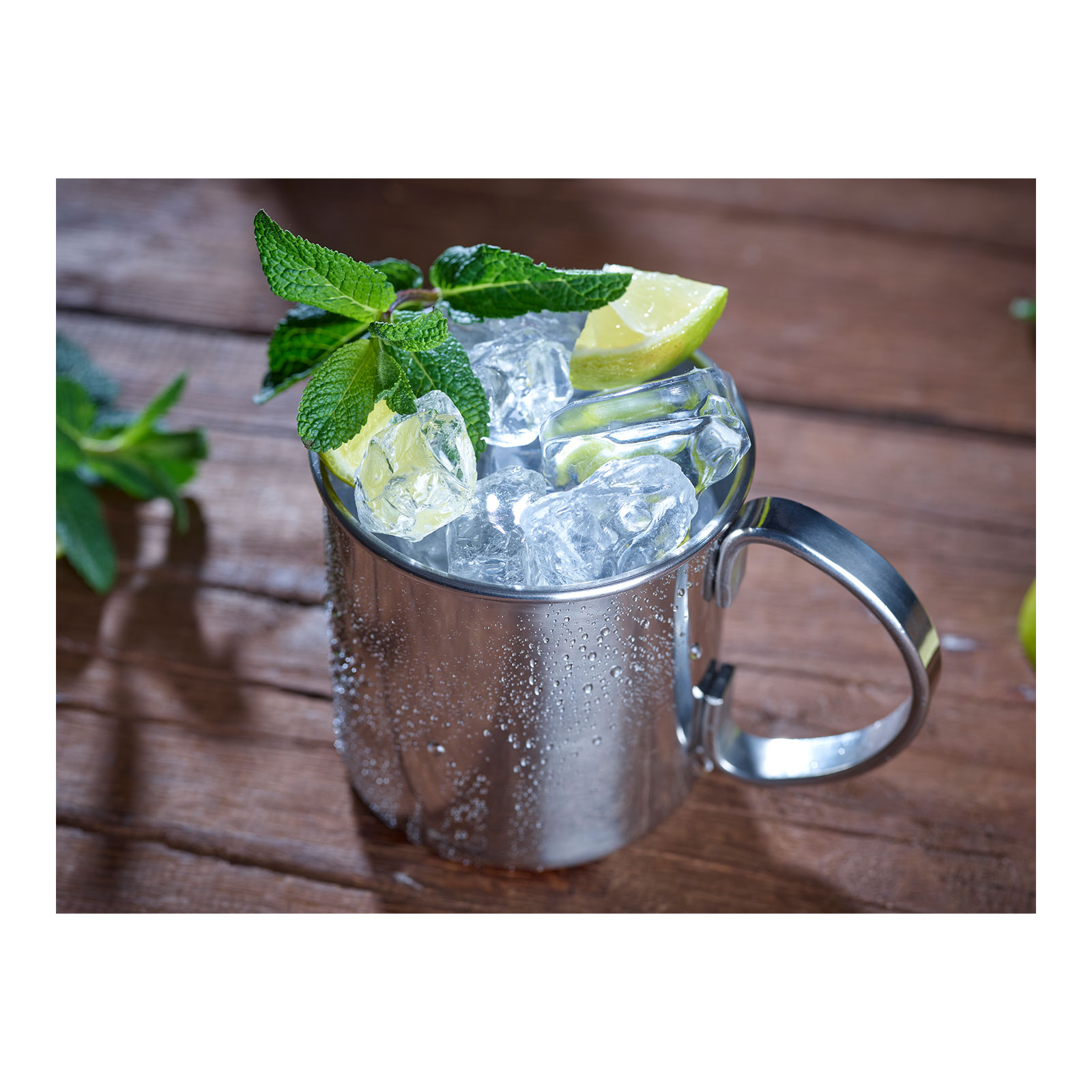 ECHTWERK Moscow Mule Becher Set 2tlg aus Edelstahl, 480 ml, 