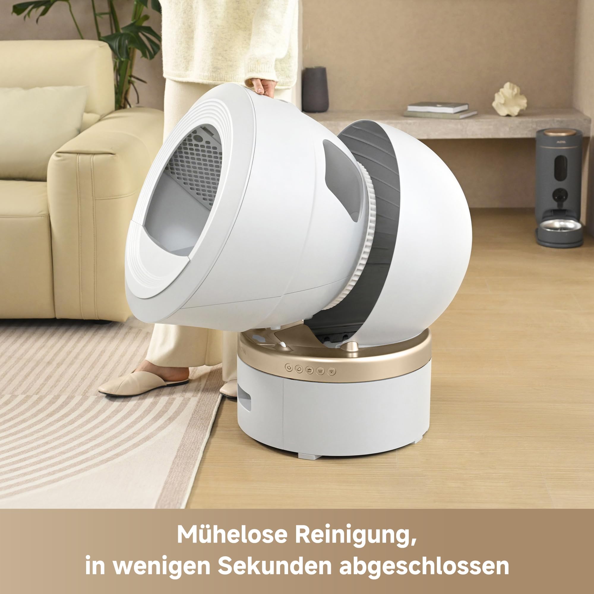 Mova MeowgicPod LR10 Prime Intelligente Katzentoilette Selbstreinigend