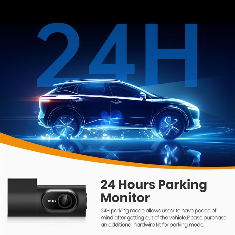 Imou T800 Dashcam 4K Ultra HD Autokamera mit WiFi Kollisionserkennung