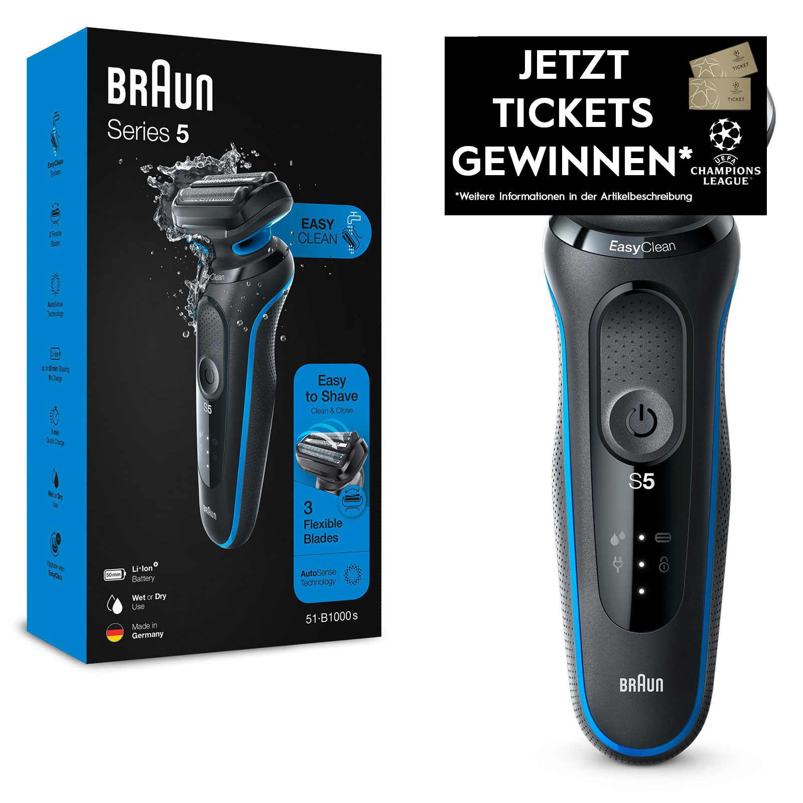BRAUN Herrenrasierer Series 5 51-B1000s