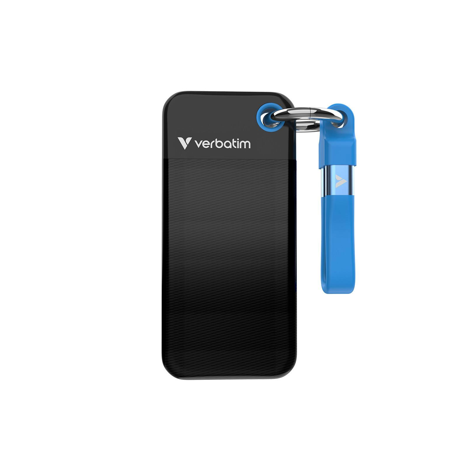 Verbatim Pocket SSD 1 TB, Schlüsselanhänger mit Kabelbefestigung