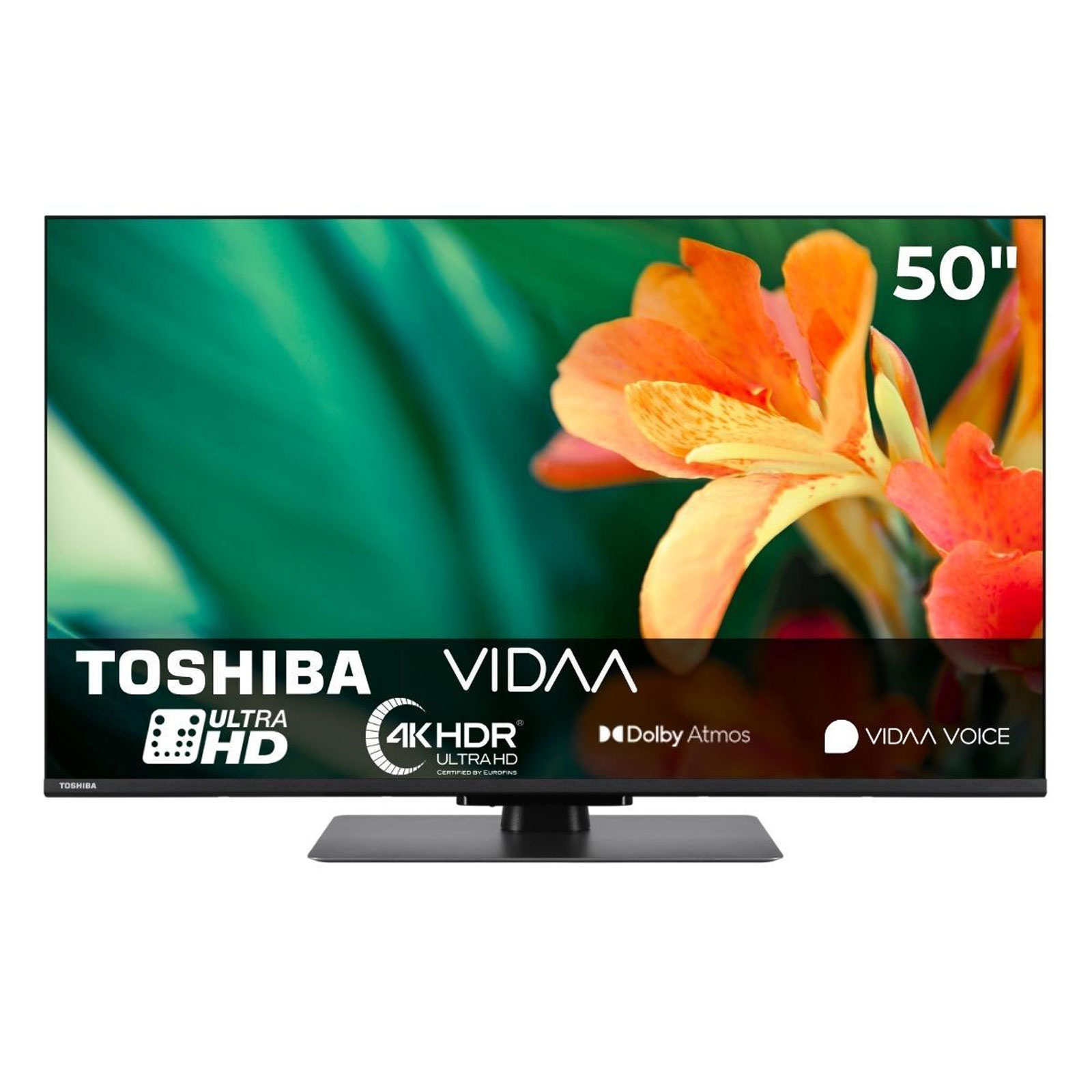 TOSHIBA 50UV6F68DA LED TV (50 Zoll (126 cm), 4K UHD, HDR, Smart TV, Sprachsteuerung (Alexa), Dolby Atmos, VIDAA)