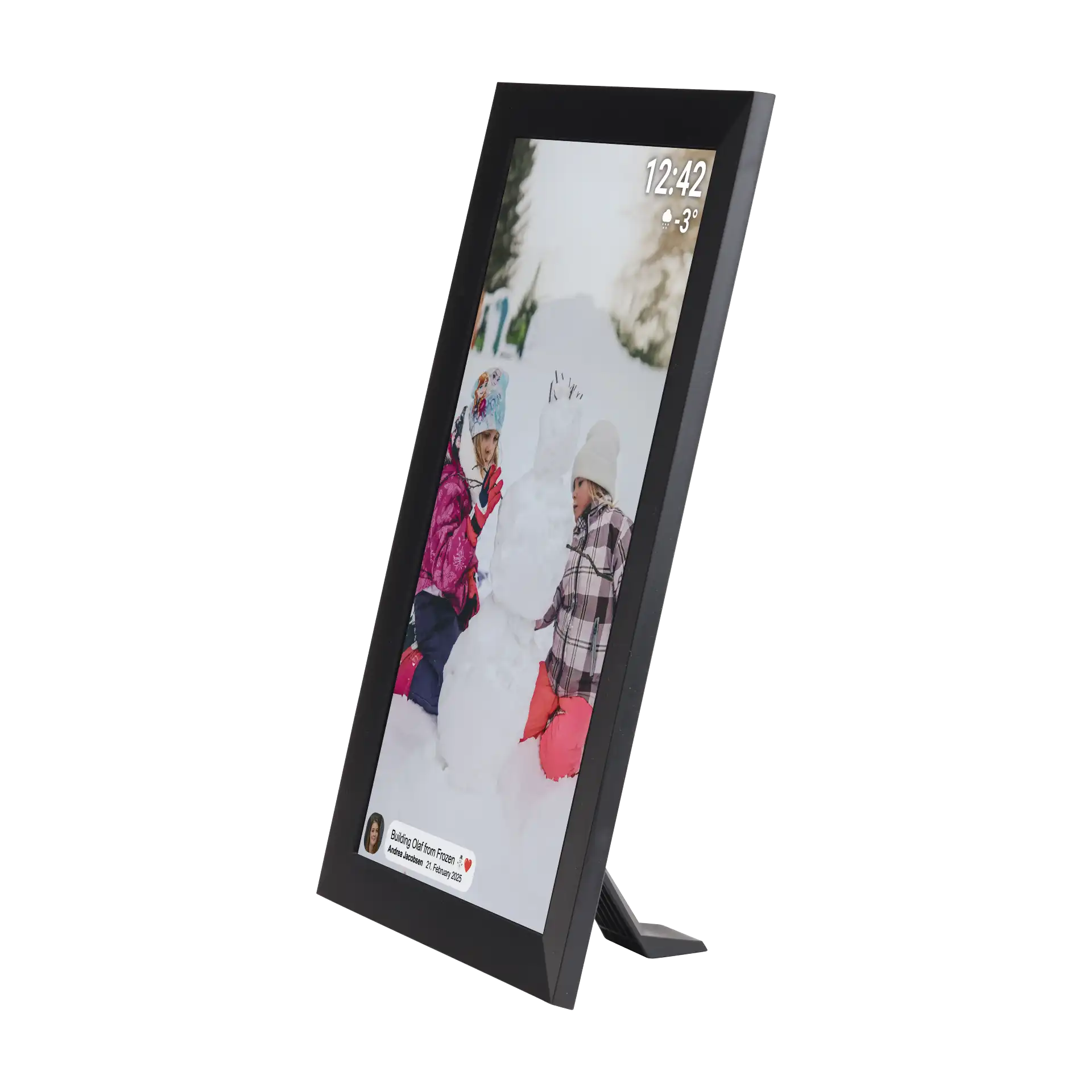 DENVER PFF-1504B WiFi Frameo Digitaler Bilderrahmen (15,6")