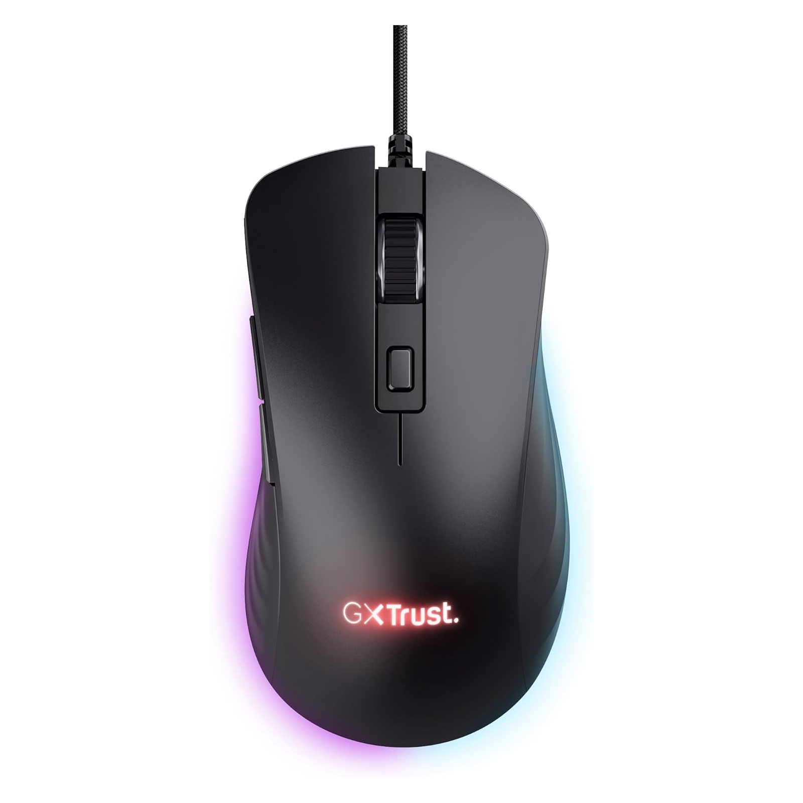 Trust Gaming-Maus GXT924 YBAR+ (24890), Schwarz (Hochleistungsfähige Gaming-Maus mit 25K DPI-Sensor und voller RGB LED-Beleuchtung)