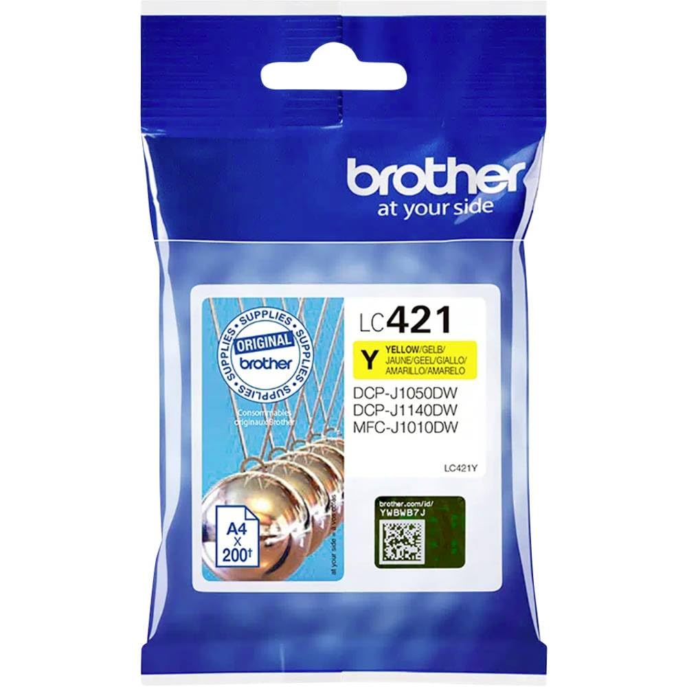 Brother LC421Y LC-421Y Tintenpatrone – Gelb