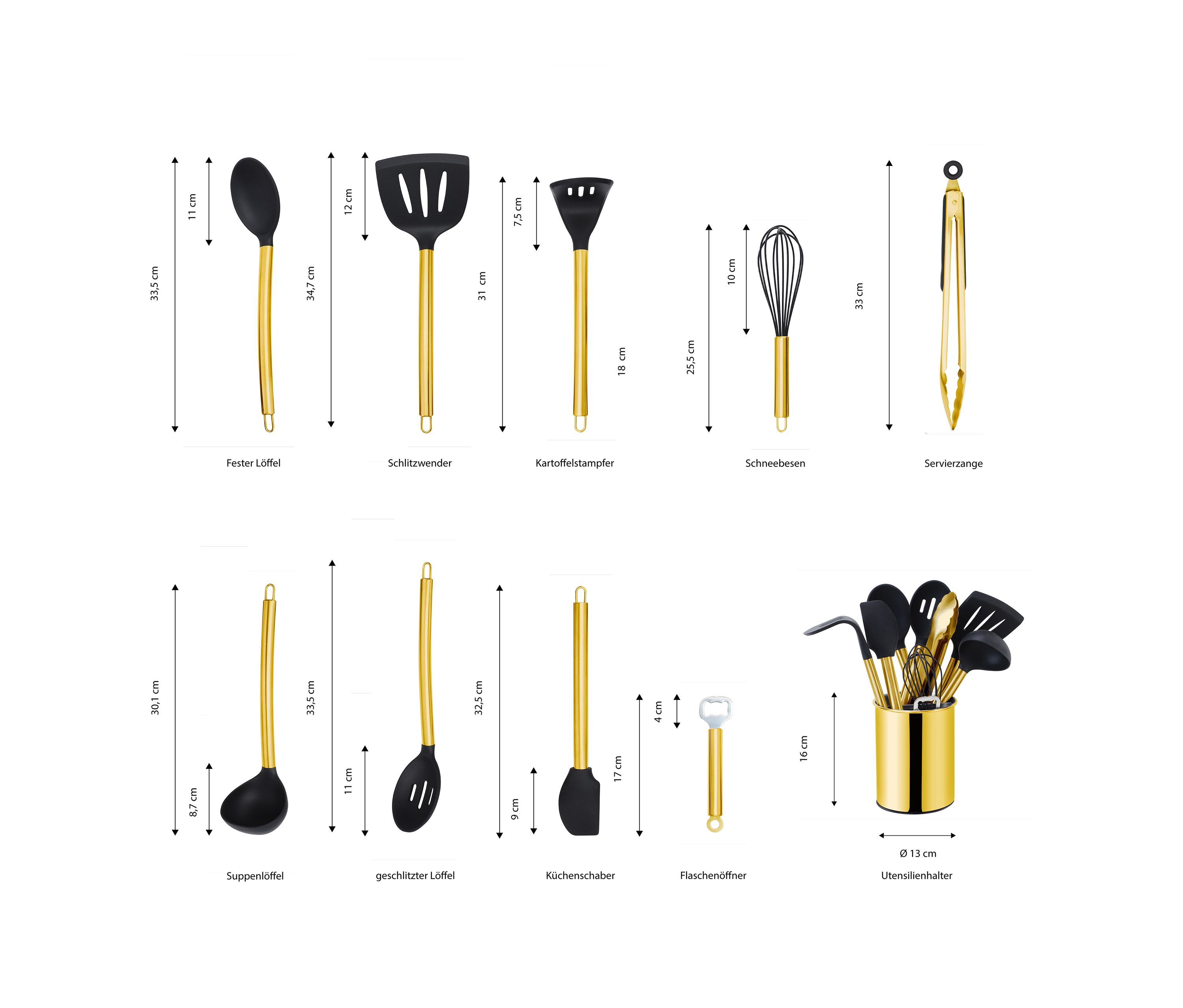Echtwerk EW-KS-1003 Küchenhelfer Set 10-teilig