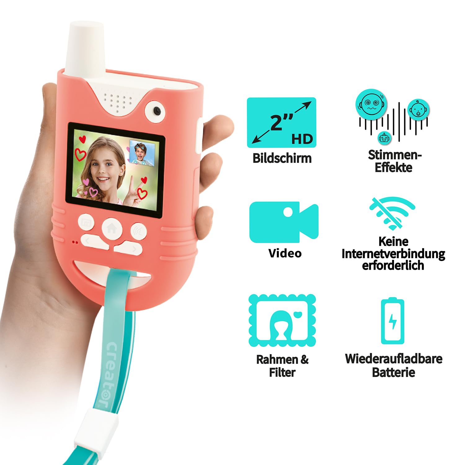 Canal Toys - 2-in-1 Video Walkie-Talkie Set - mit Farbbildschirm & Kamera