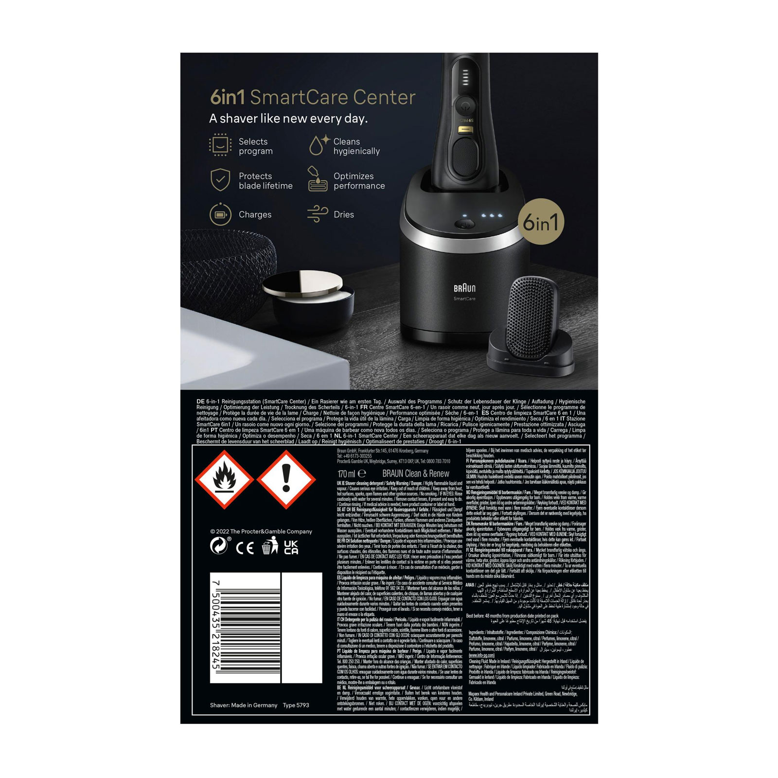 BRAUN Herrenrasierer Series 9 Pro+ 9590cc ProComfort Aufsatz