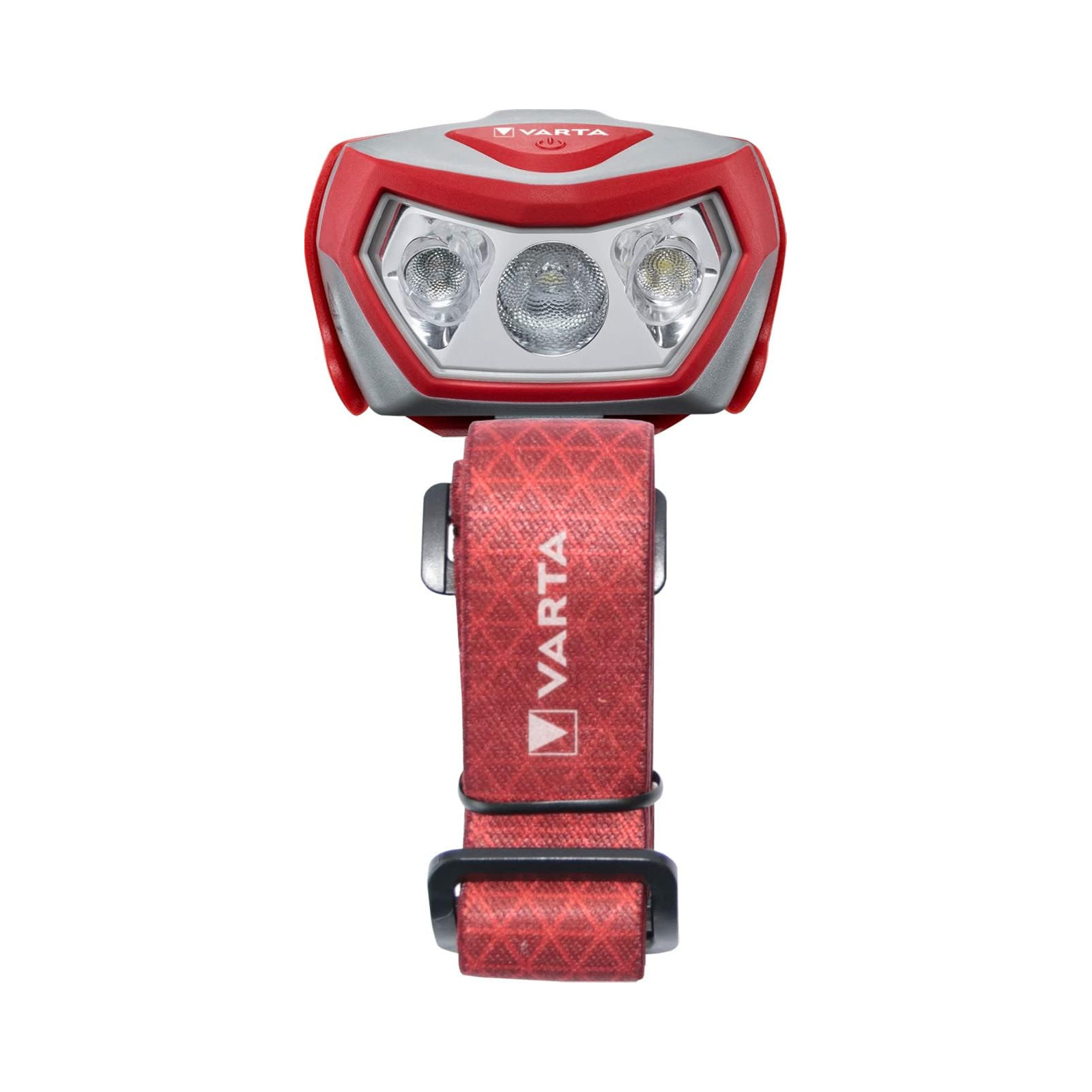 Varta Outdoor Sports H20 Pro Kopfleuchte mit 3AAA Batterien rot