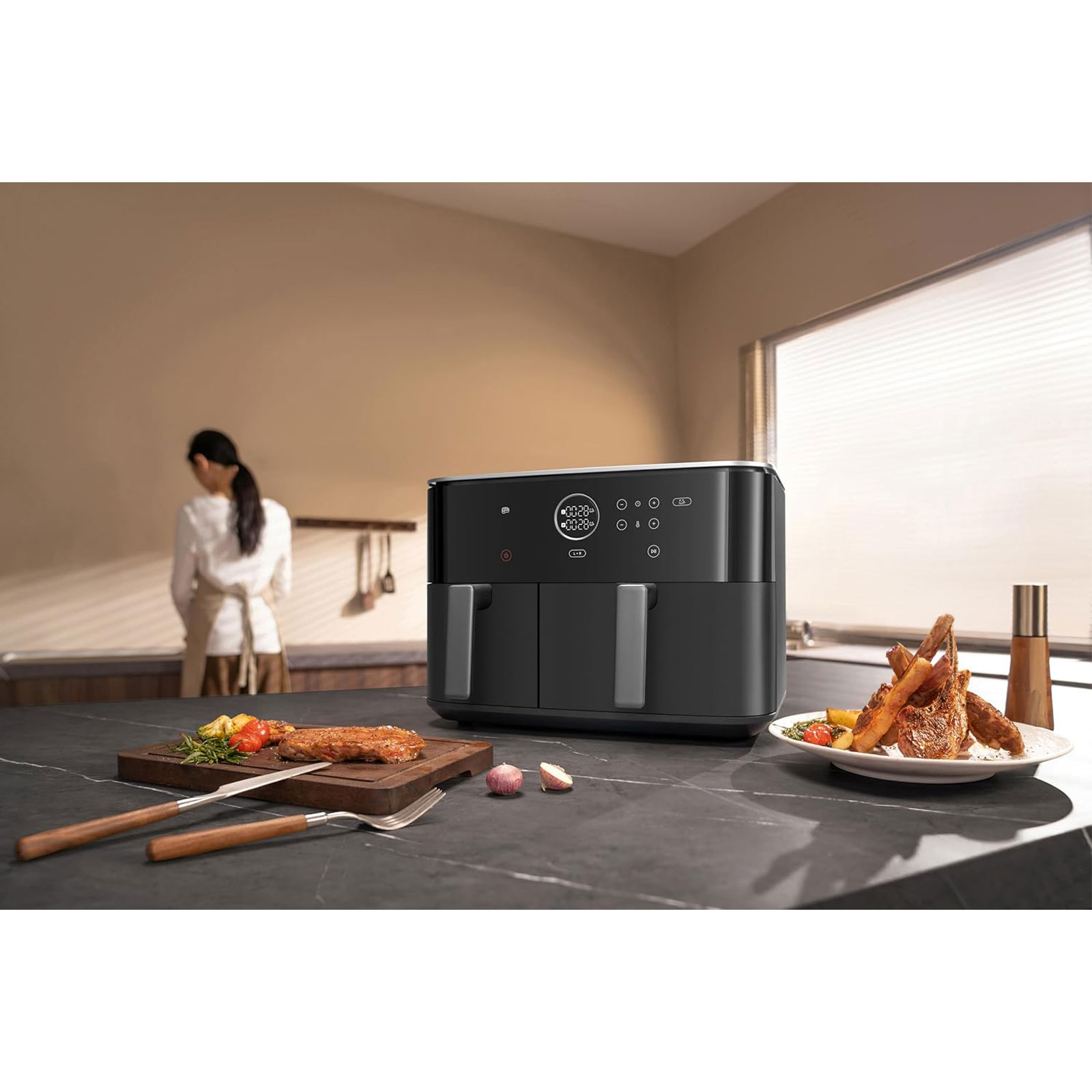 Xiaomi Dual Zone Air Fryer 10 l Doppel-Heißluftfritteuse