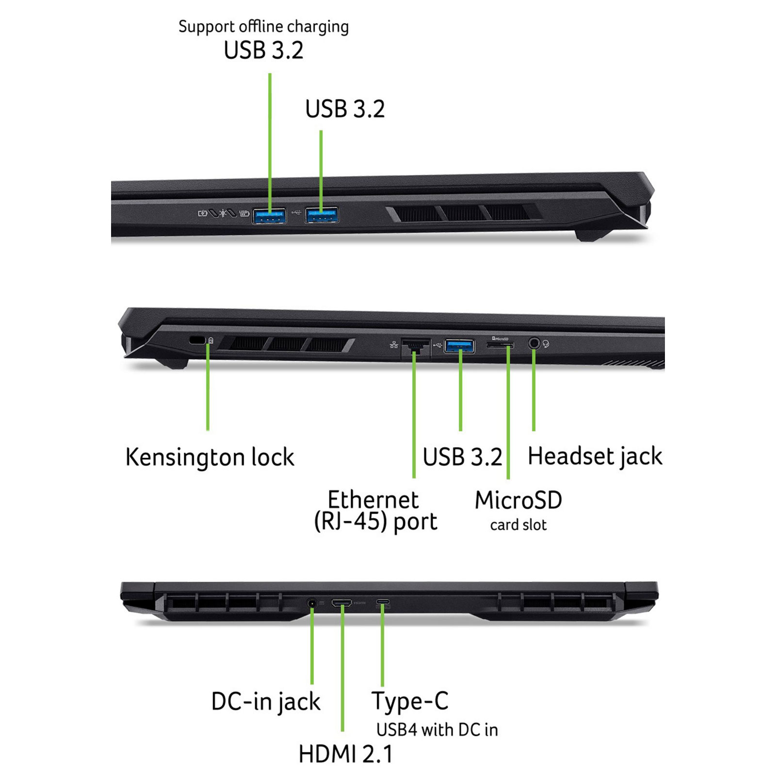 ACER Notebook Nitro V 17 (ANV17-41-R55T) / AMD Ryzen™ 7 260 / 16 GB / 1 TB SSD / RTX™ 5070 / 17.3" FHD IPS 1