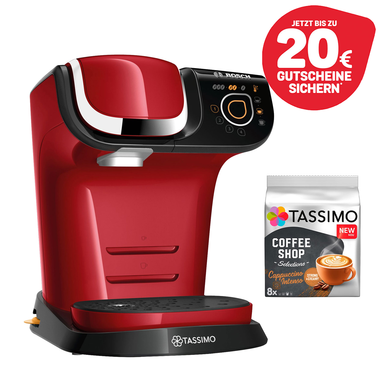Bosch Tassimo Kapselmaschine inkl. 1x Cappuccino Intenso