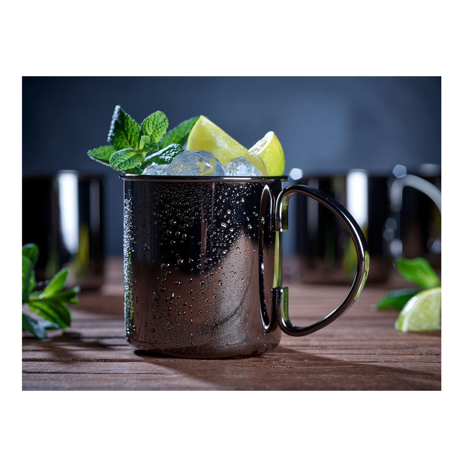 ECHTWERK Moscow Mule Becher Set 4tlg aus Edelstahl, 480 ml, 