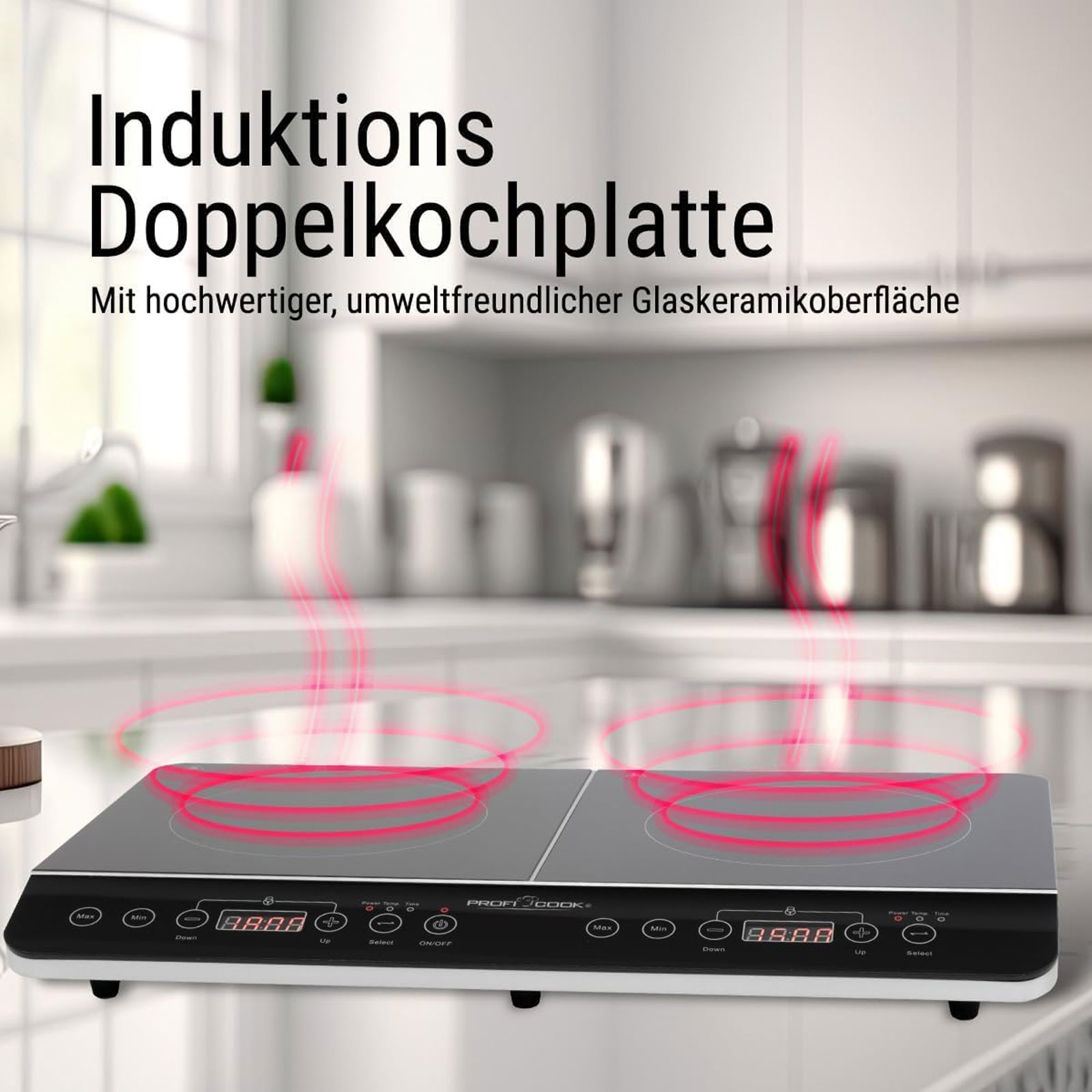 PROFICOOK PC-DKI 1067 Induktions Doppelkochplatte