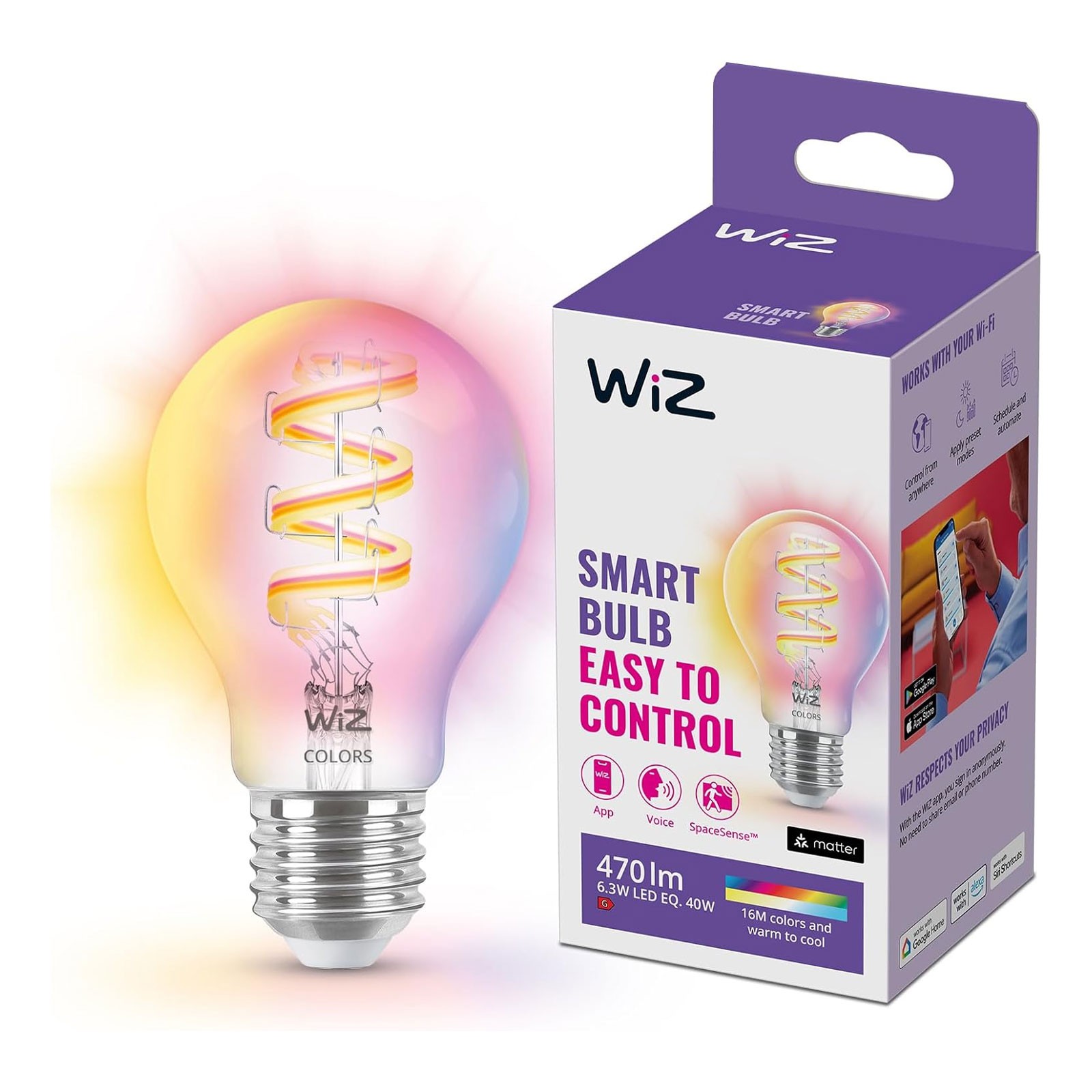 Wiz Filament-Lampe  A60 E27
