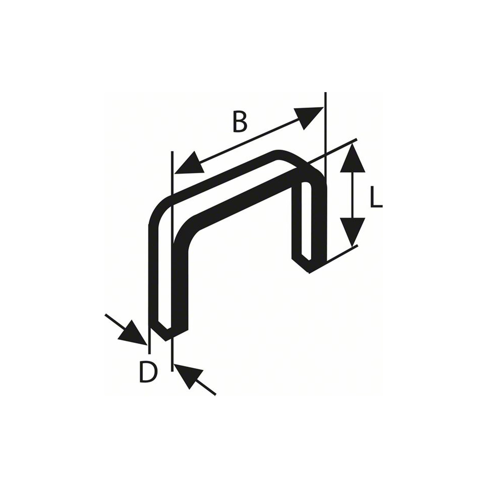 Bosch Professional Feindrahtklammer Typ 53, 11,4 x 0,74 x 6 mm, 1000er-Pack