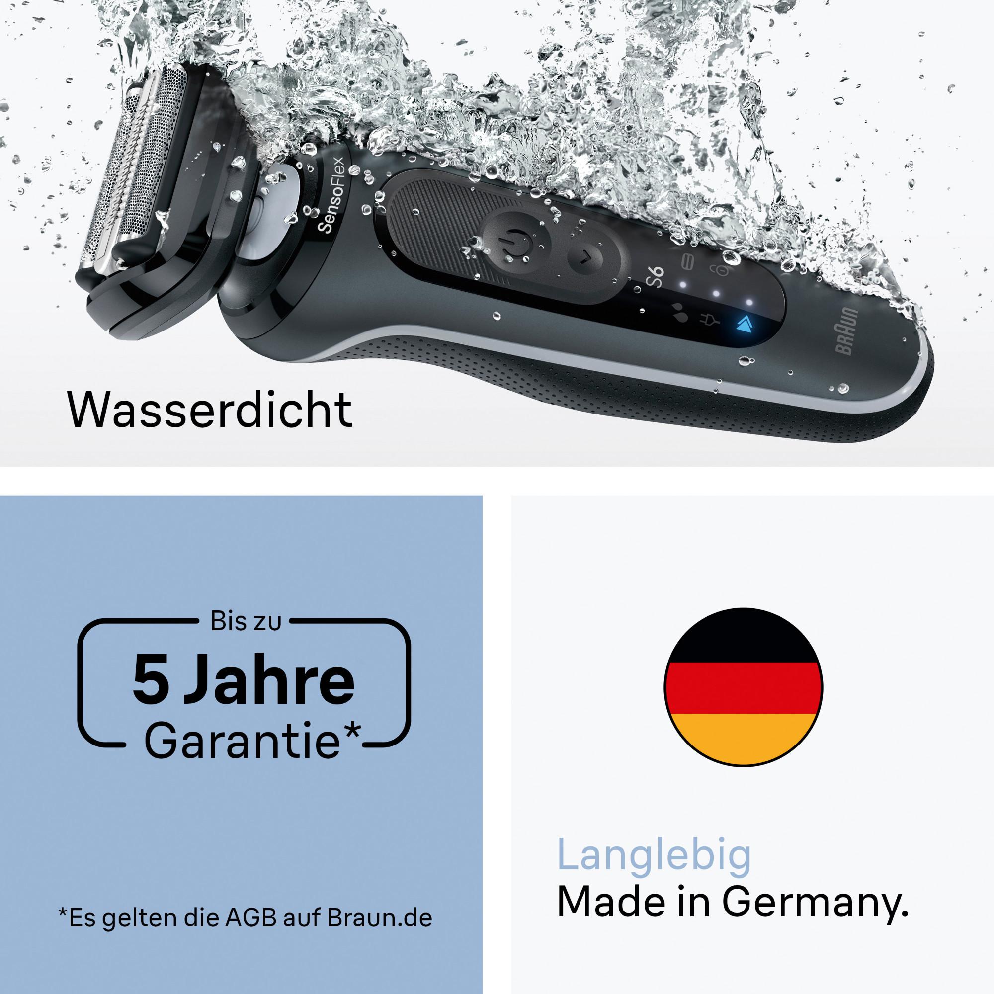 BRAUN Series 6 62-G1650s Elektrorasierer, +2 Aufsätze