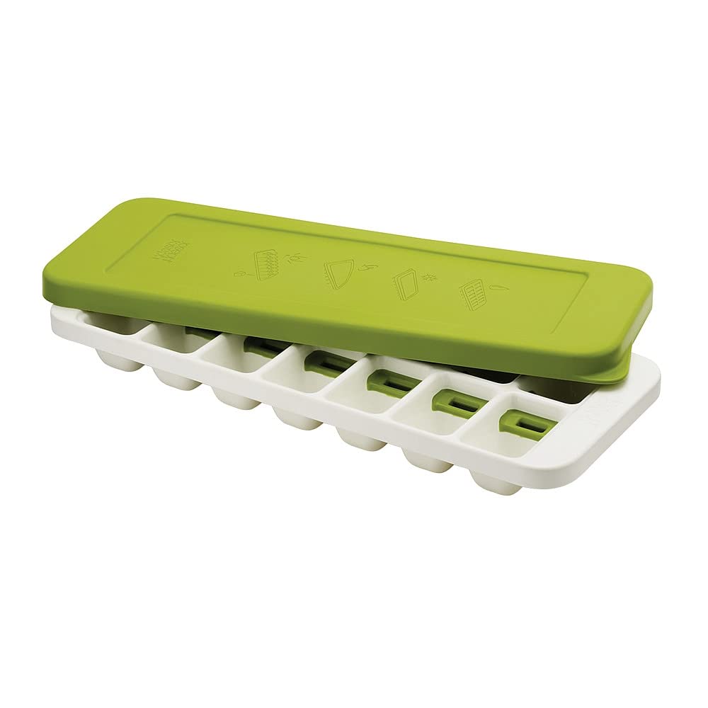 Joseph Joseph Quicksnap Plus Eiswürfelbehälter mit Deckel weiß/grün