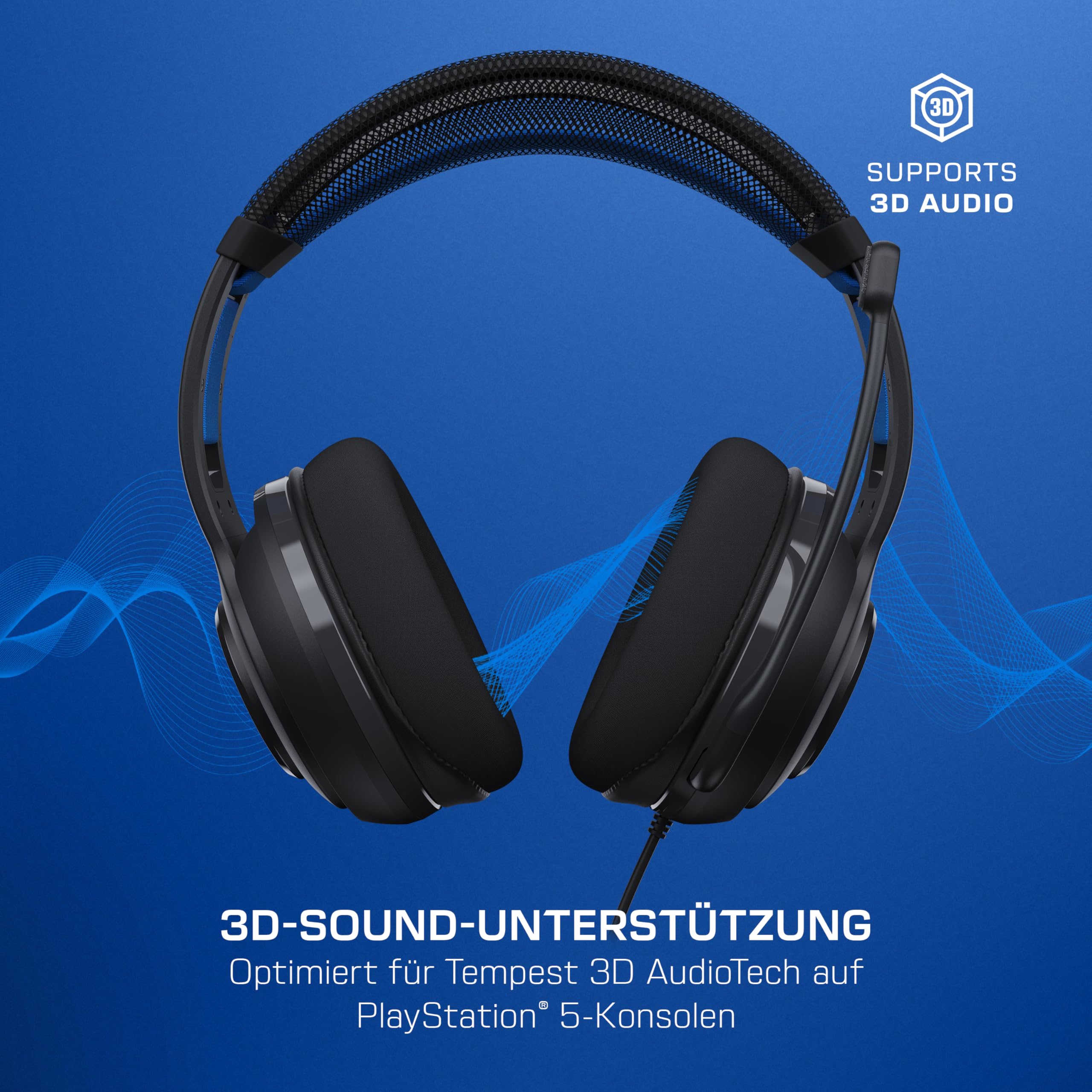 Turtle Beach Atlas 200 Gaming-Headset für PS5, Schwarz