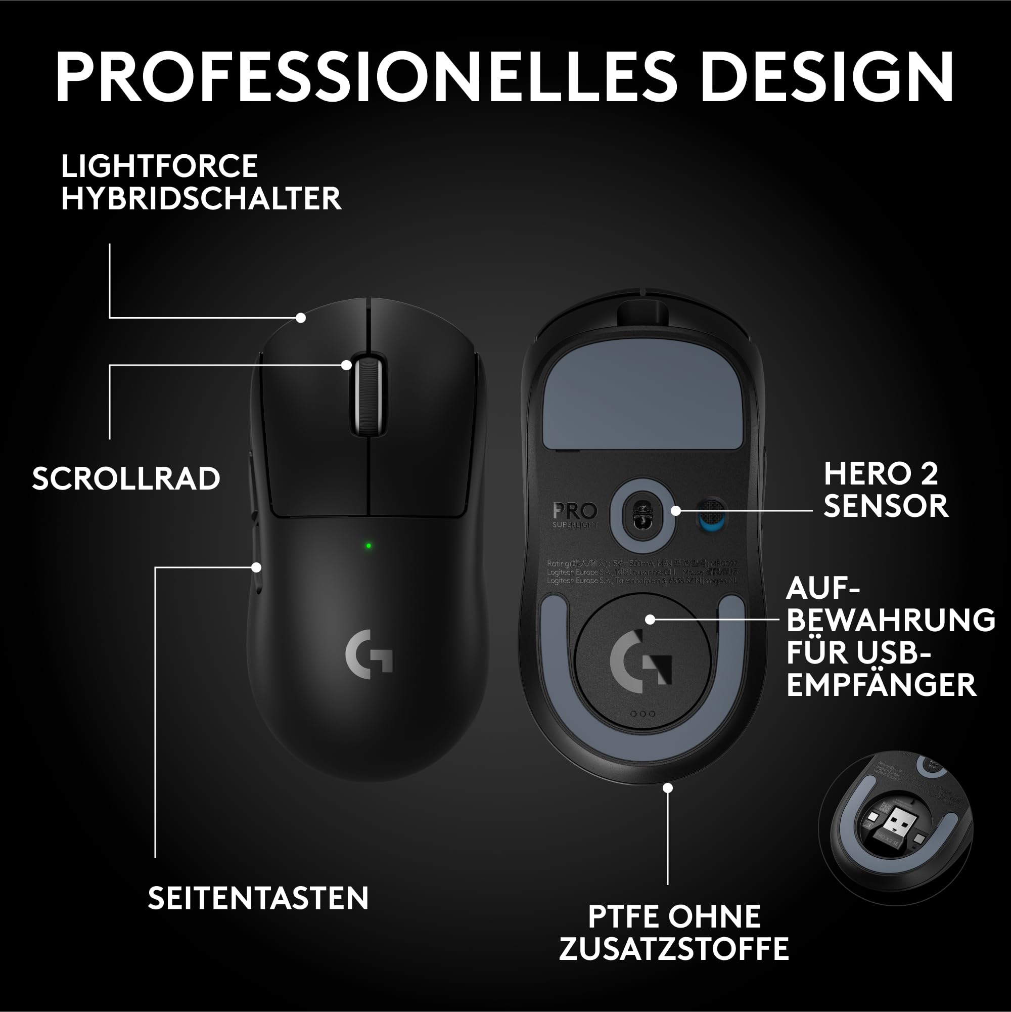 Logitech G PRO X Superlight 2 SE kabellose Gaming-Maus