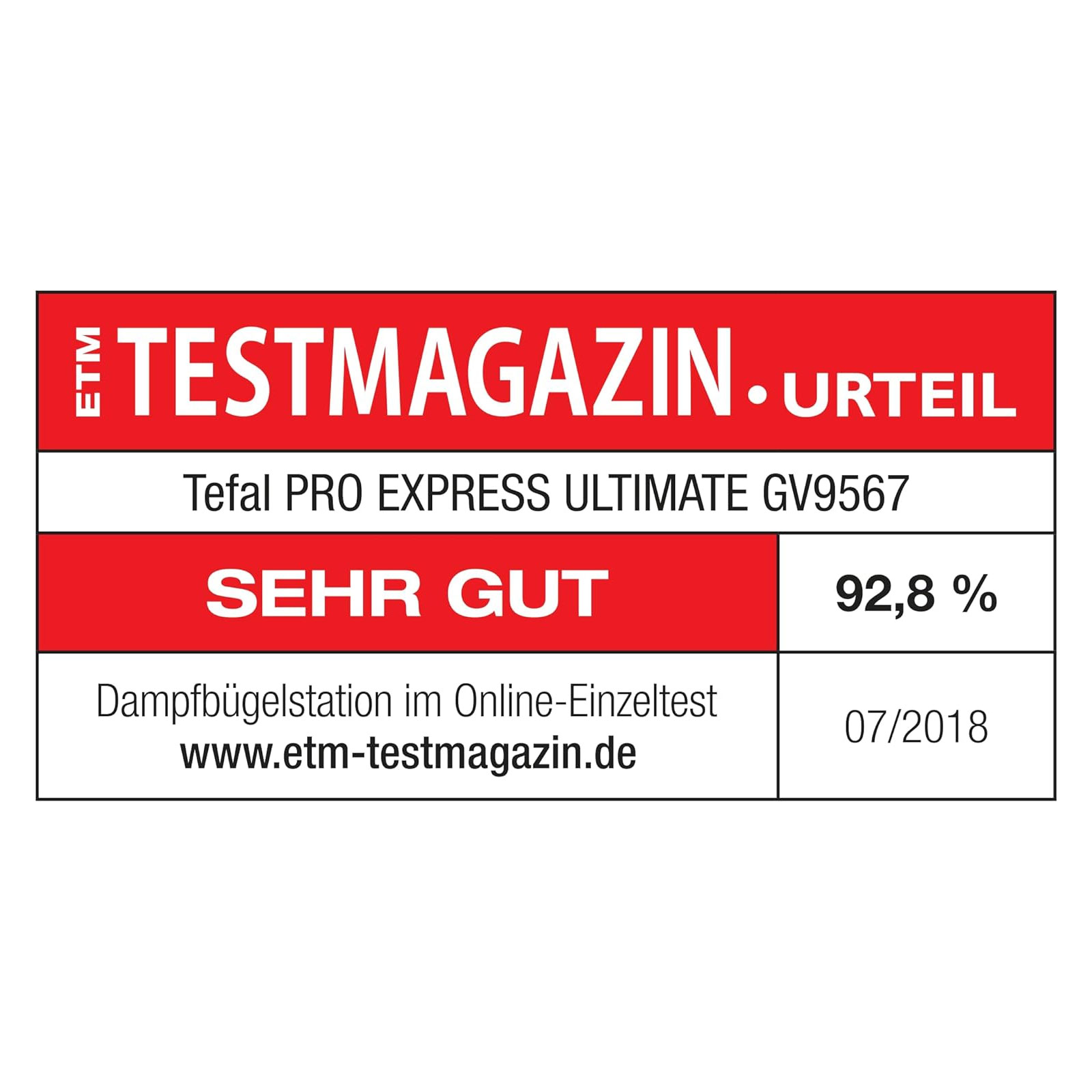 Tefal GV9567E1 Pro Express Ultimate Dampfbügelstation 