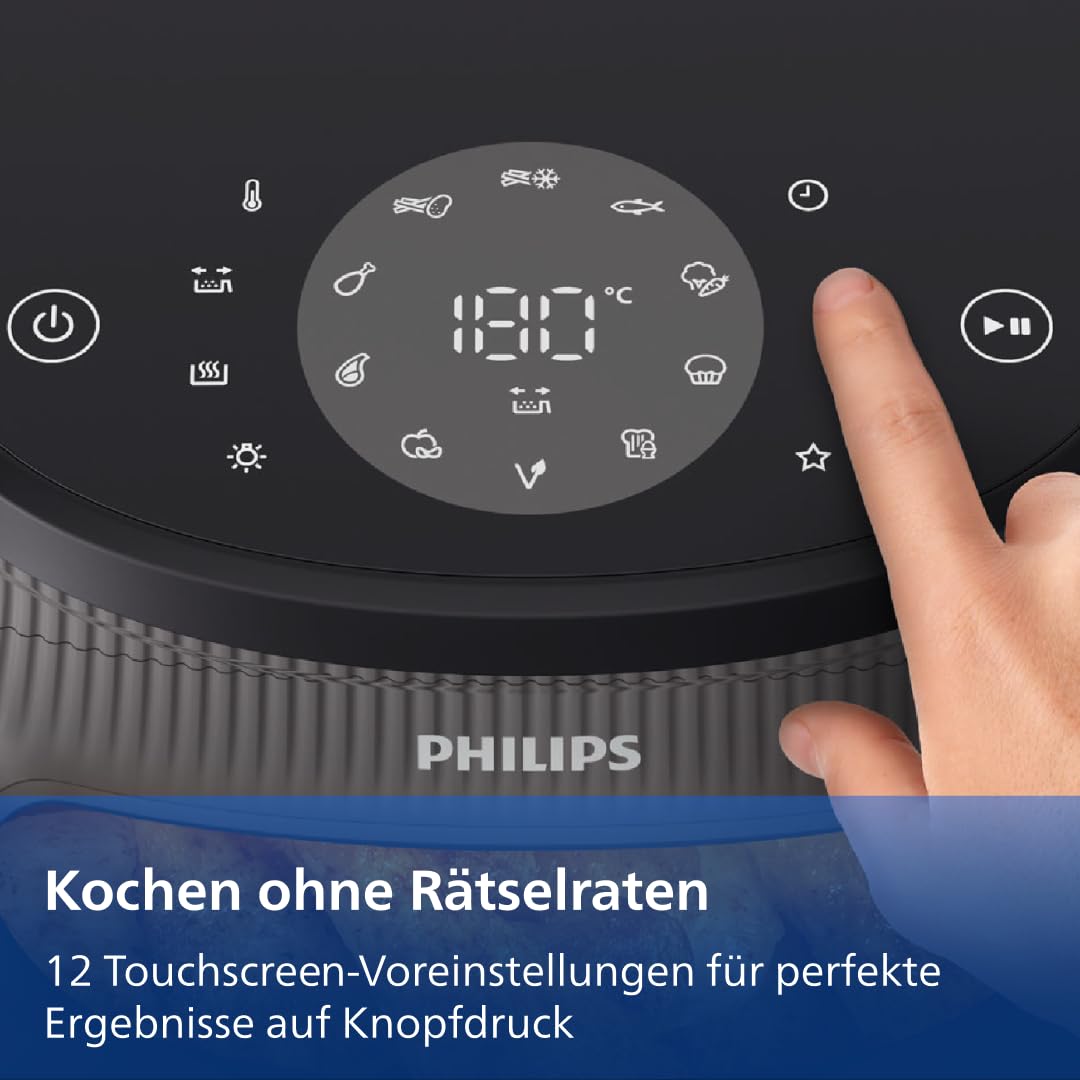 Philips Airfryer 3000 Series – Premium 6.2 L Heißluftfritteuse mit Sichtfenster